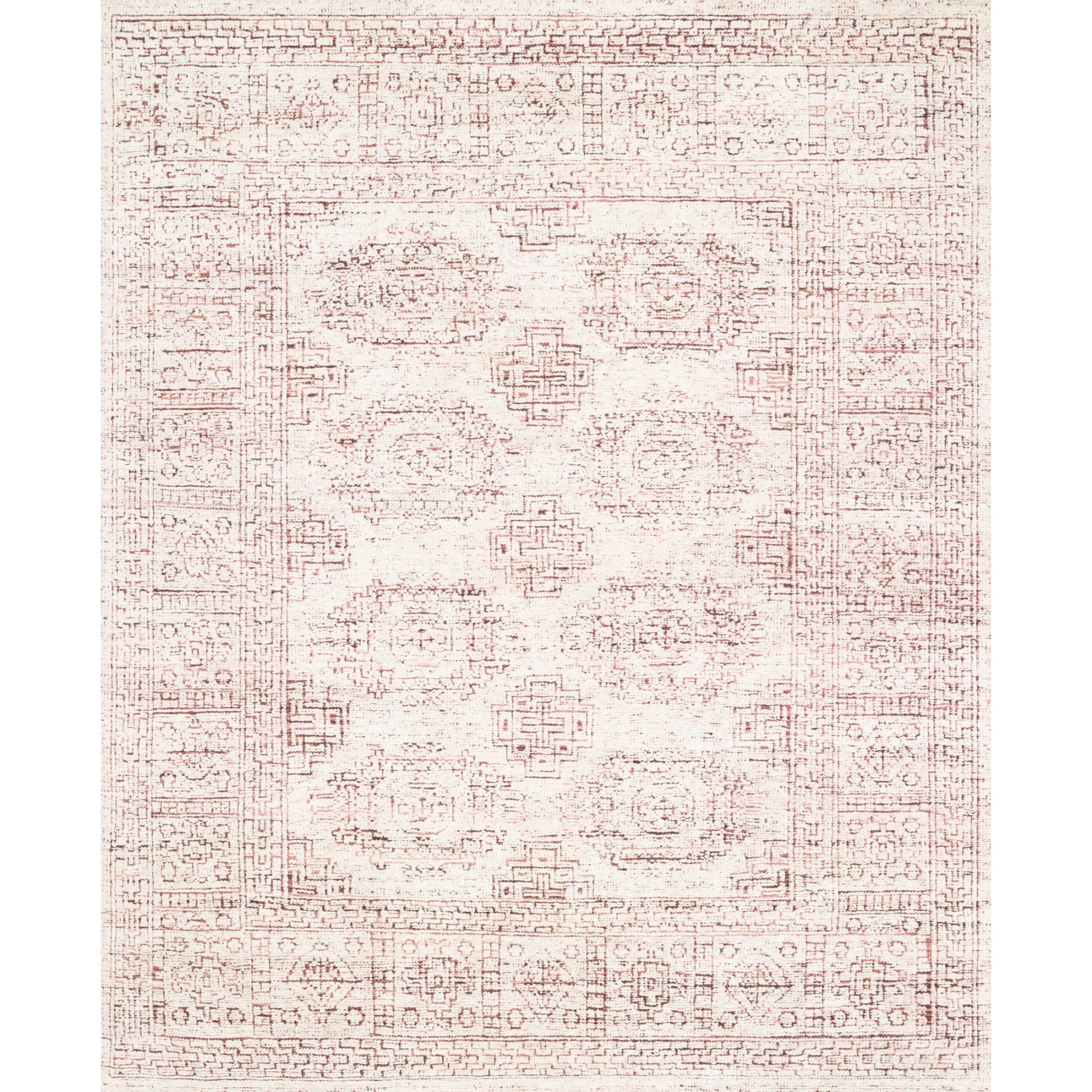 Loloi Vestige White/Berry Rug