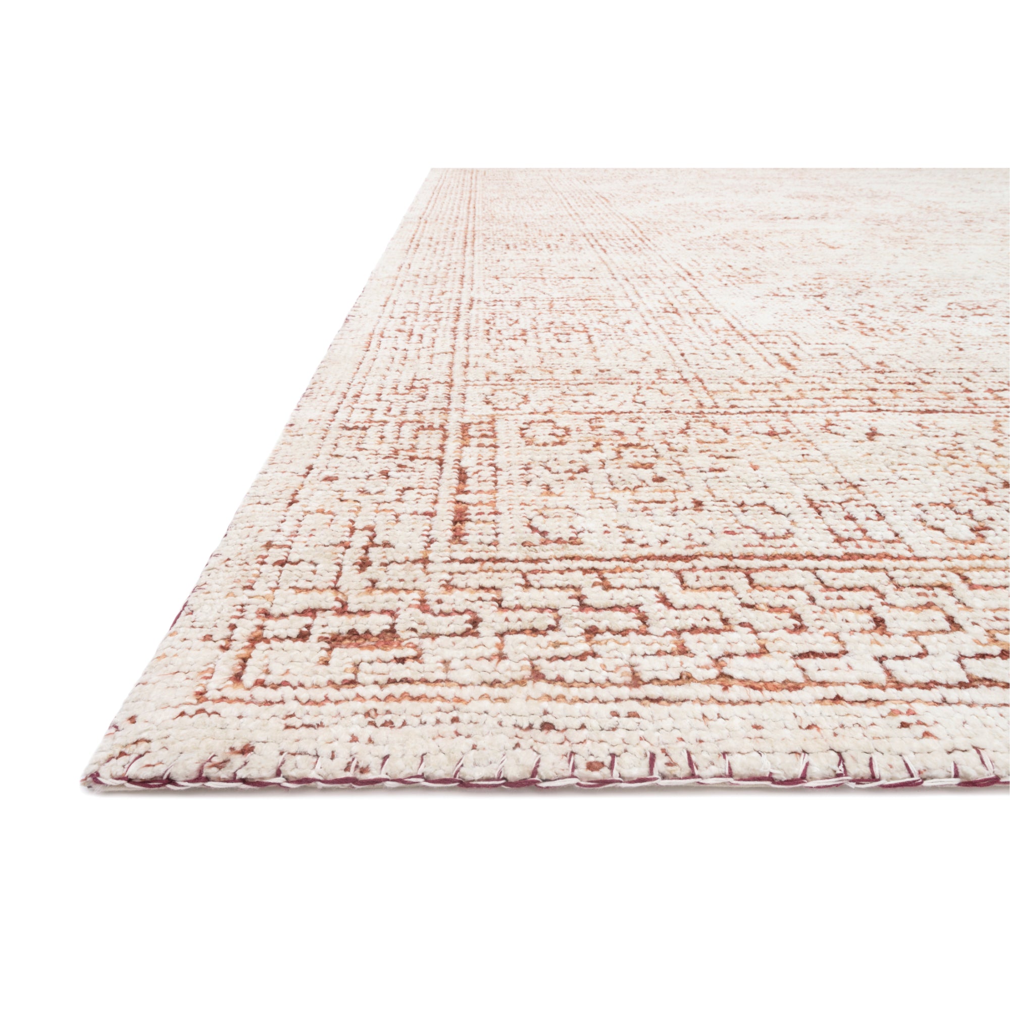 Loloi Vestige White/Persimmon Rug