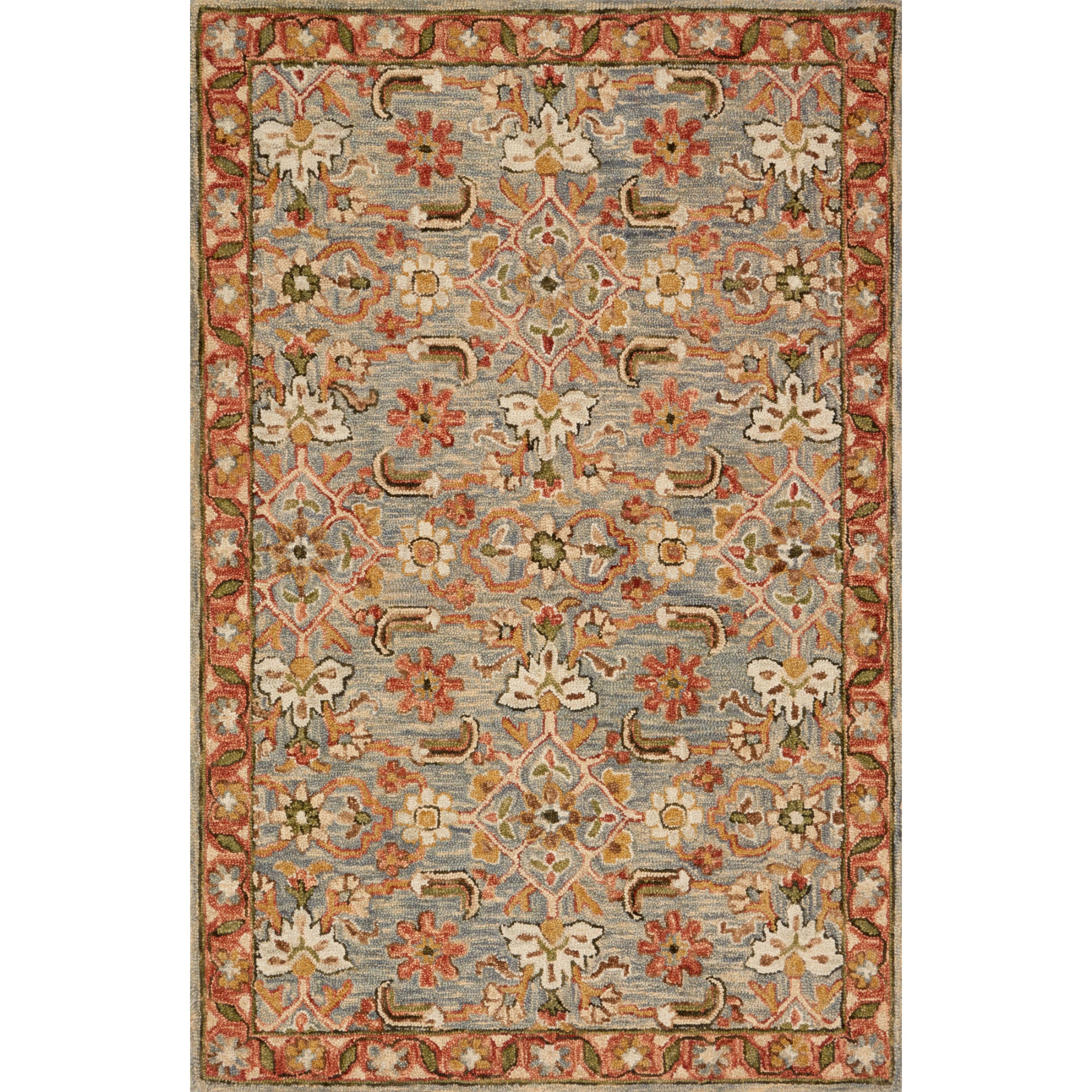 Loloi Victoria Slate/Terracotta Rug