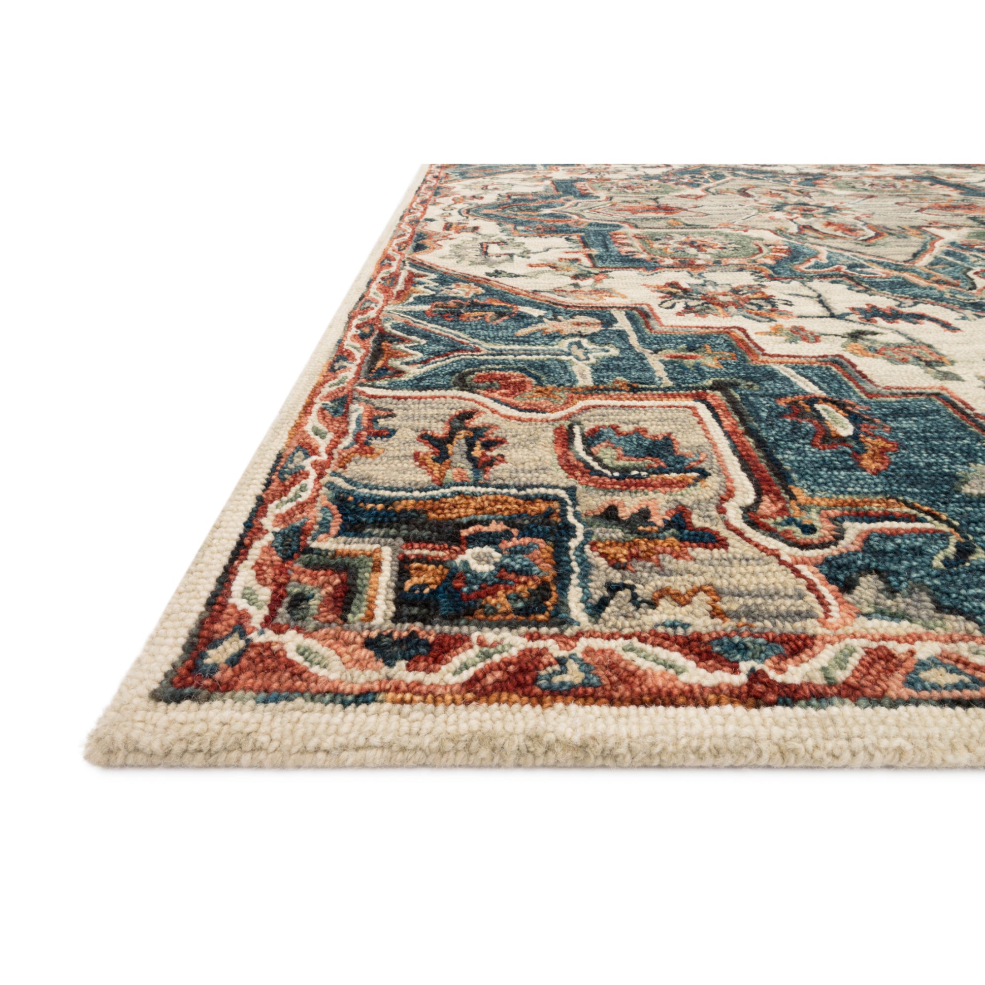Loloi Victoria Blue/Red Rug