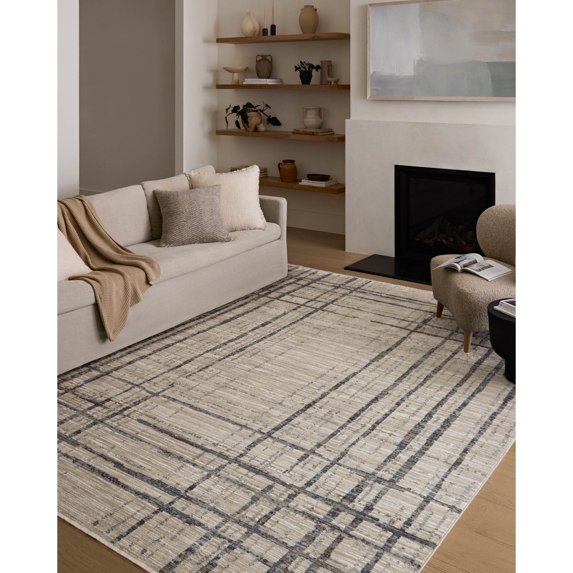 Loloi Wade Beige/Midnight Rug