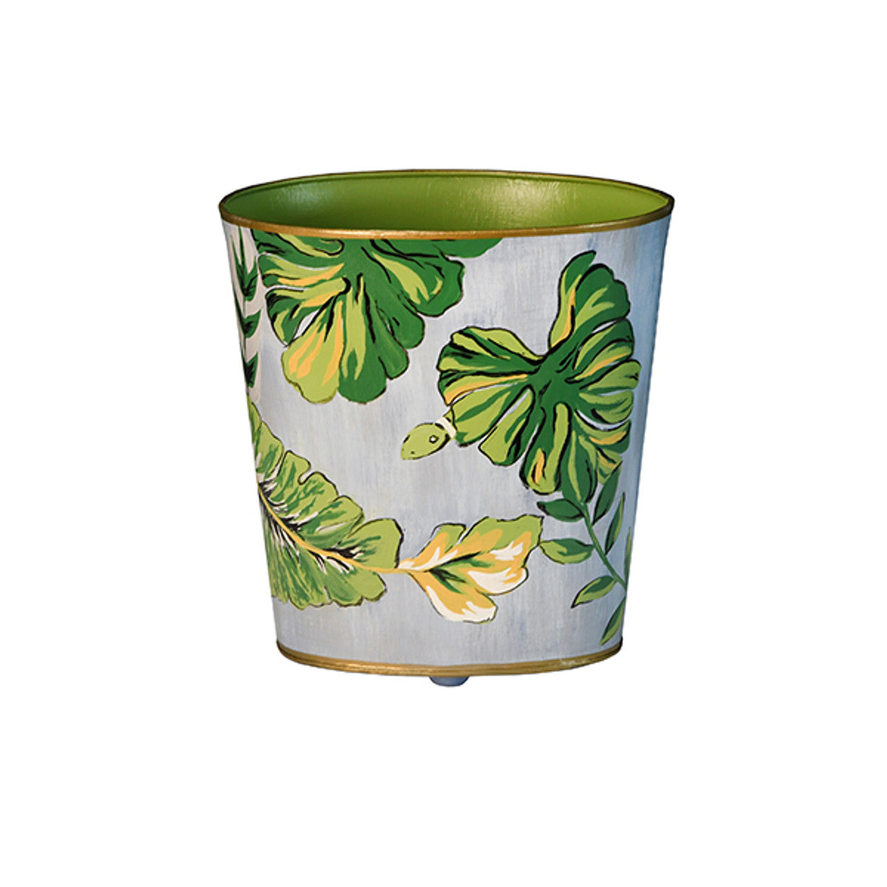 Oval Waste Basket with Tropical Leaf and Snake Pattern Wastebaskets Worlds Away , Black Friday Sale Worlds Away Furniture Sale, Old Bones Co, Mid Century Furniture Sale, Four Hands Furniture, Black Friday Sale Oval Waste Basket with Tropical Leaf and Snake Pattern,Gus Sale, Perigold Oval Waste Basket with Tropical Leaf and Snake Pattern Wastebaskets Black Friday Sale , Perigold Sale Oval Waste Basket with Tropical Leaf and Snake Pattern,Oval Waste Basket with Tropical Leaf and Snake Pattern Lulu and Georgia
