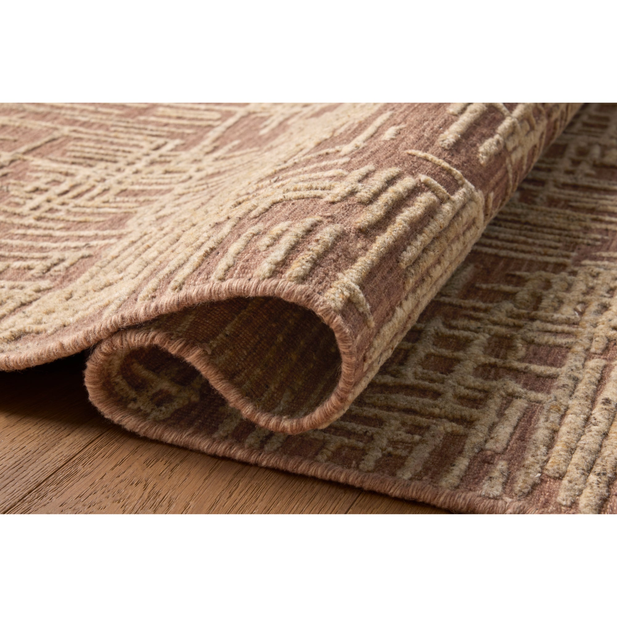 Loloi Woodriff Brick/Natural Rug