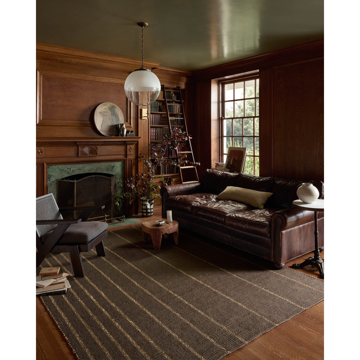 Leanne Ford x Loloi Weatherstaff Espresso/Natural Rug