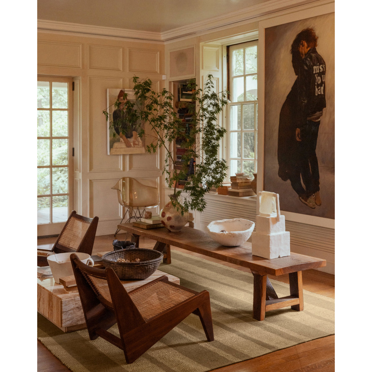 Leanne Ford x Loloi Weatherstaff Natural/Olive Rug