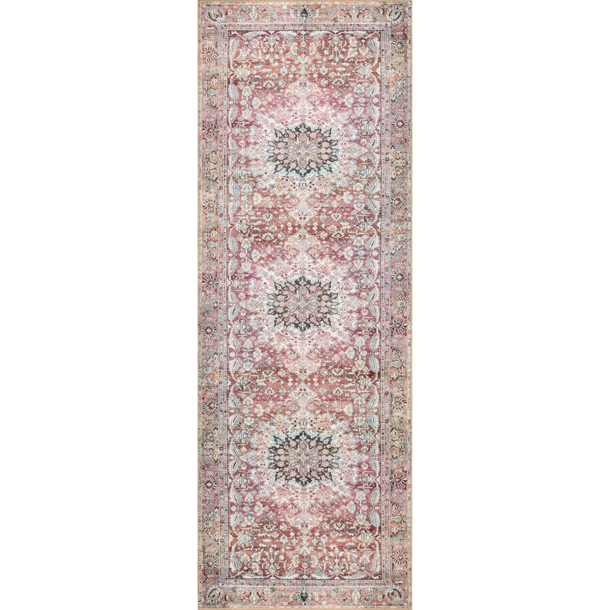 Loloi Wynter Tomato/Teal Rug