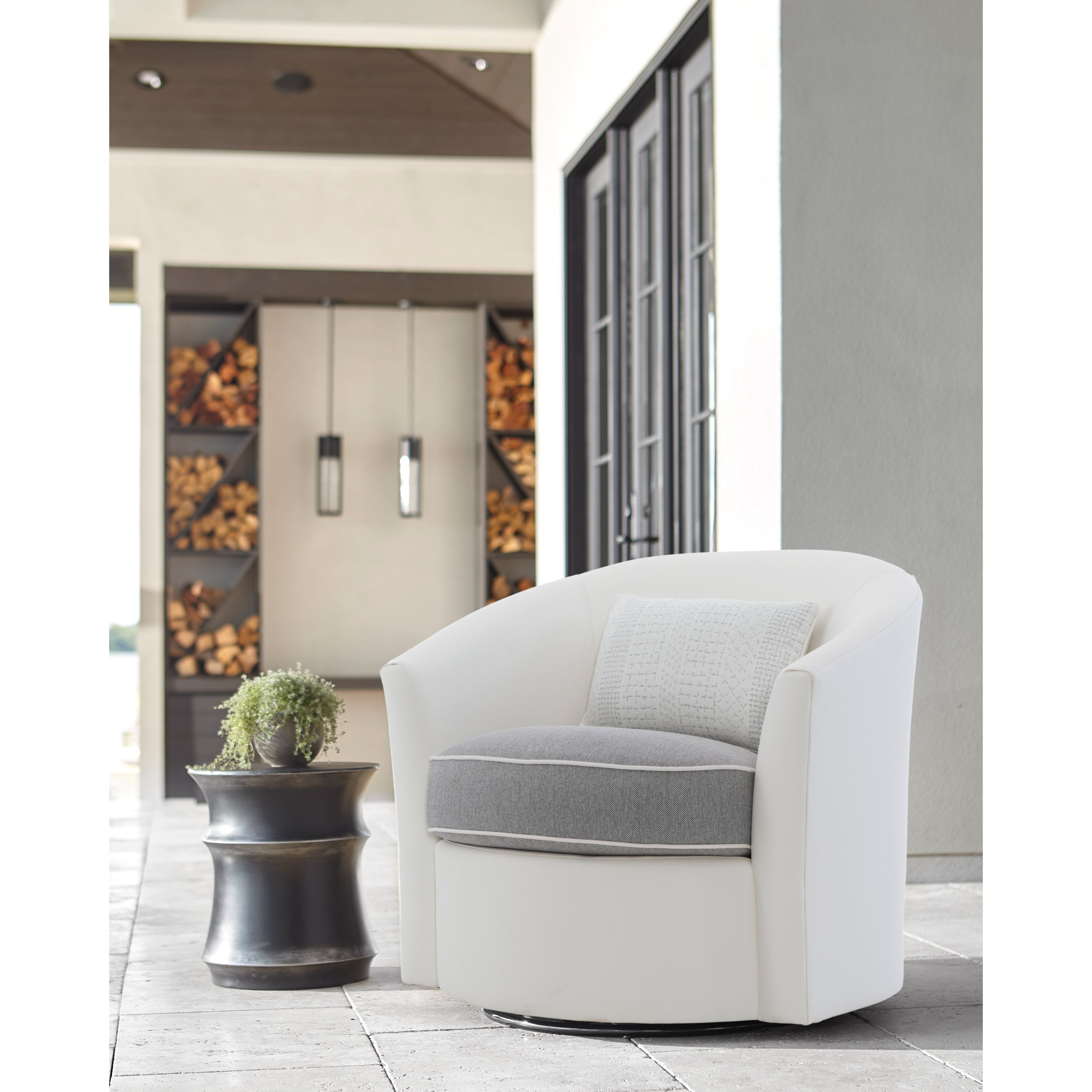 Maya Round Outdoor Accent Table by Bernhardt