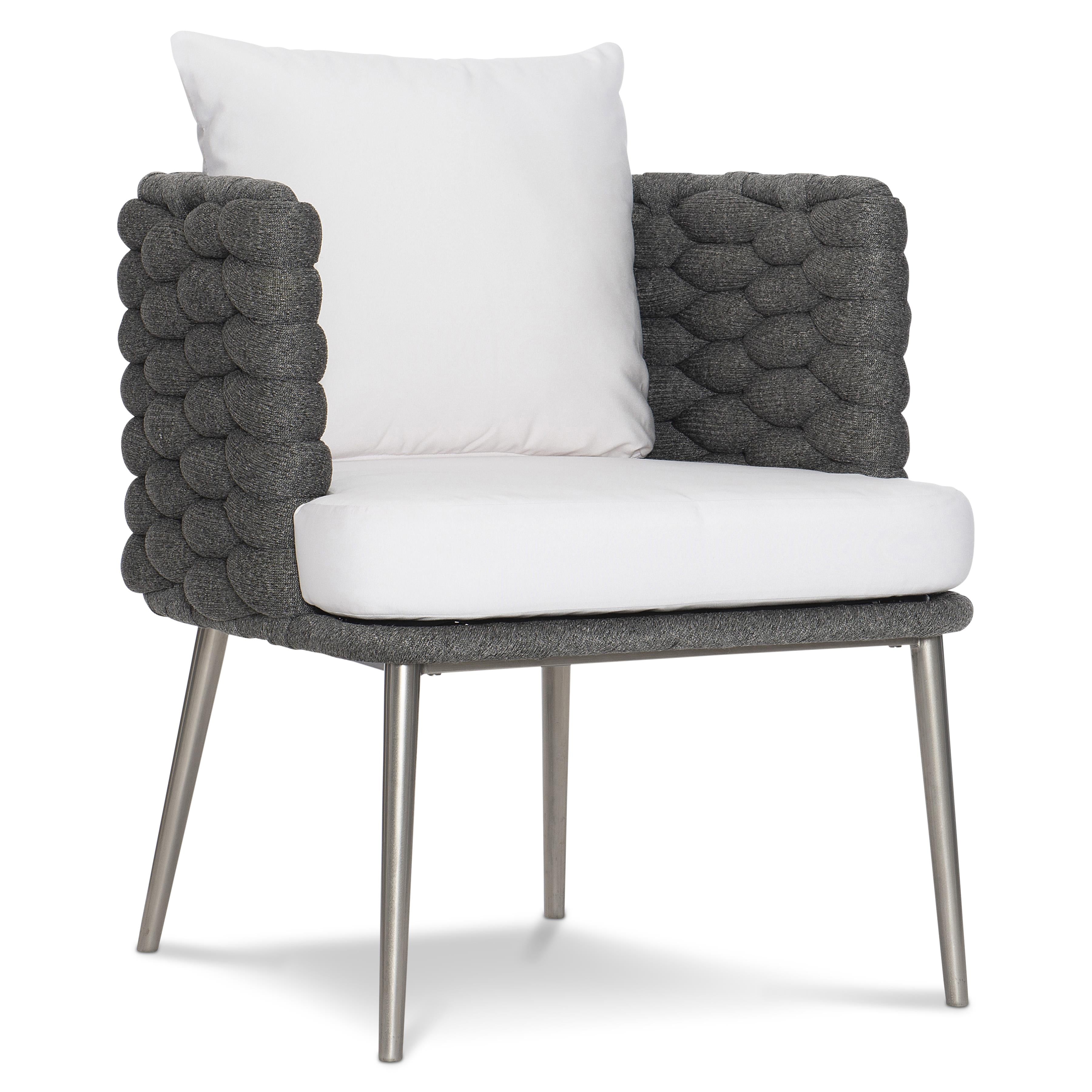 Santa Cruz Outdoor Arm Chair by Bernhardt - Cadet Grey