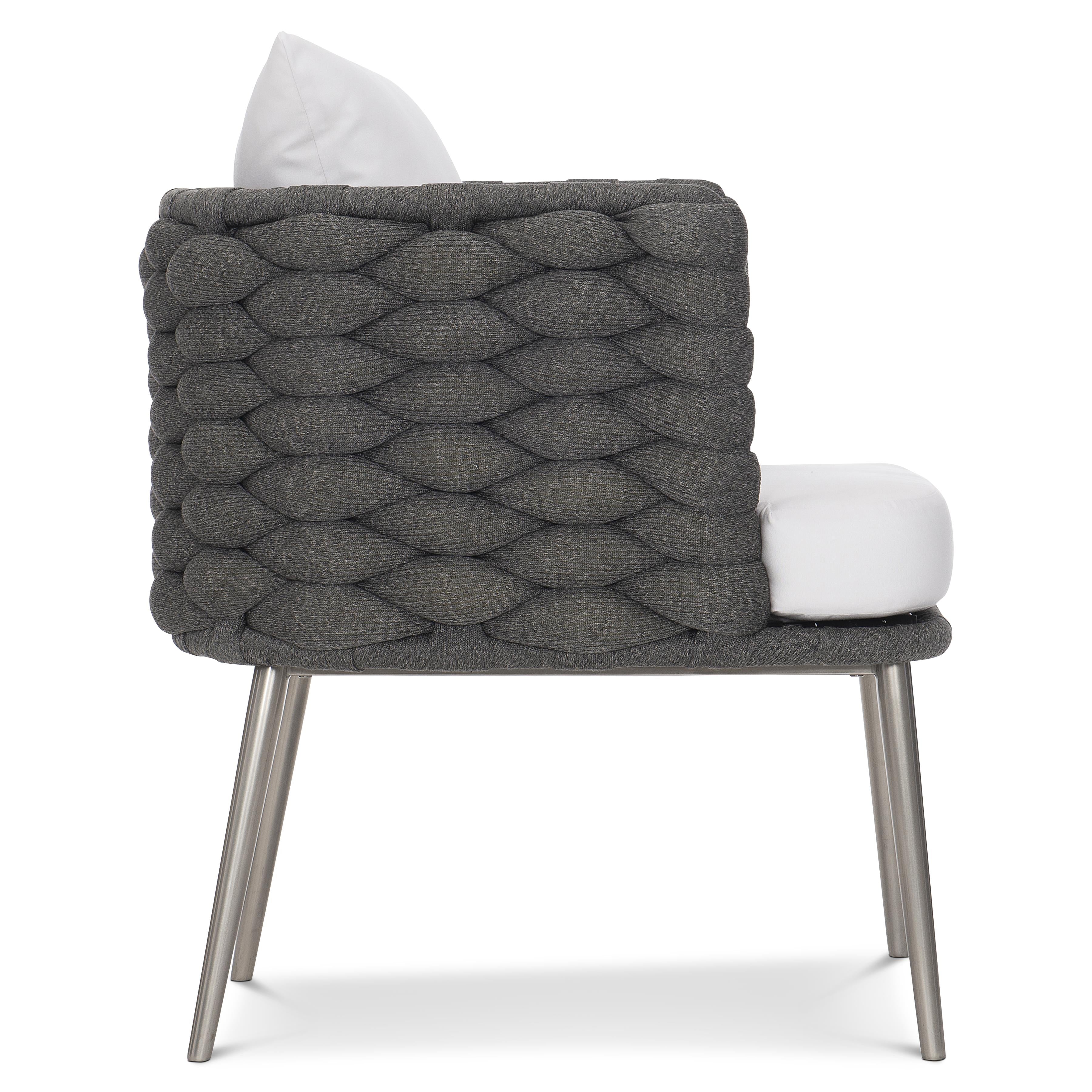 Santa Cruz Outdoor Arm Chair by Bernhardt - Cadet Grey