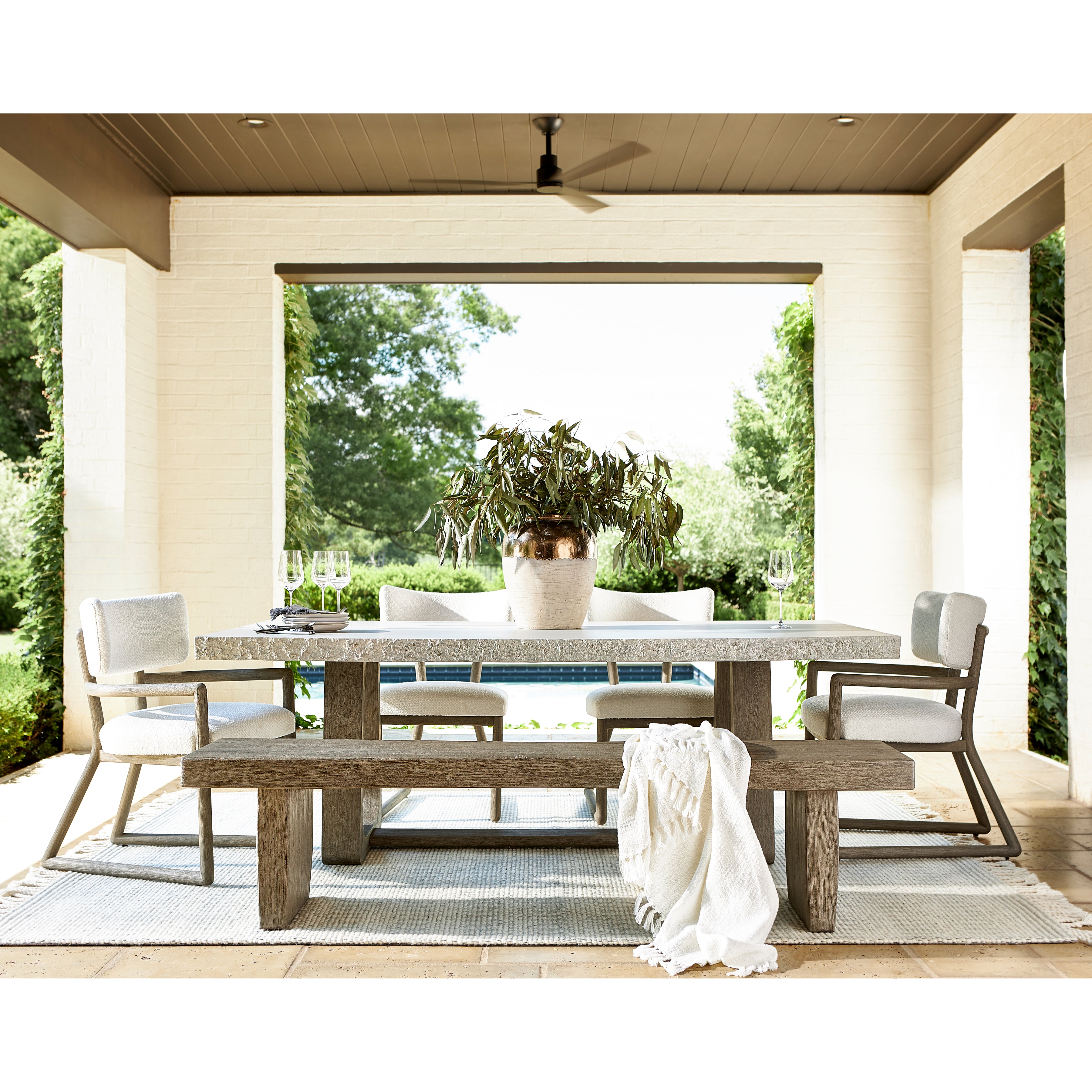 Kona Outdoor Bench by Bernhardt