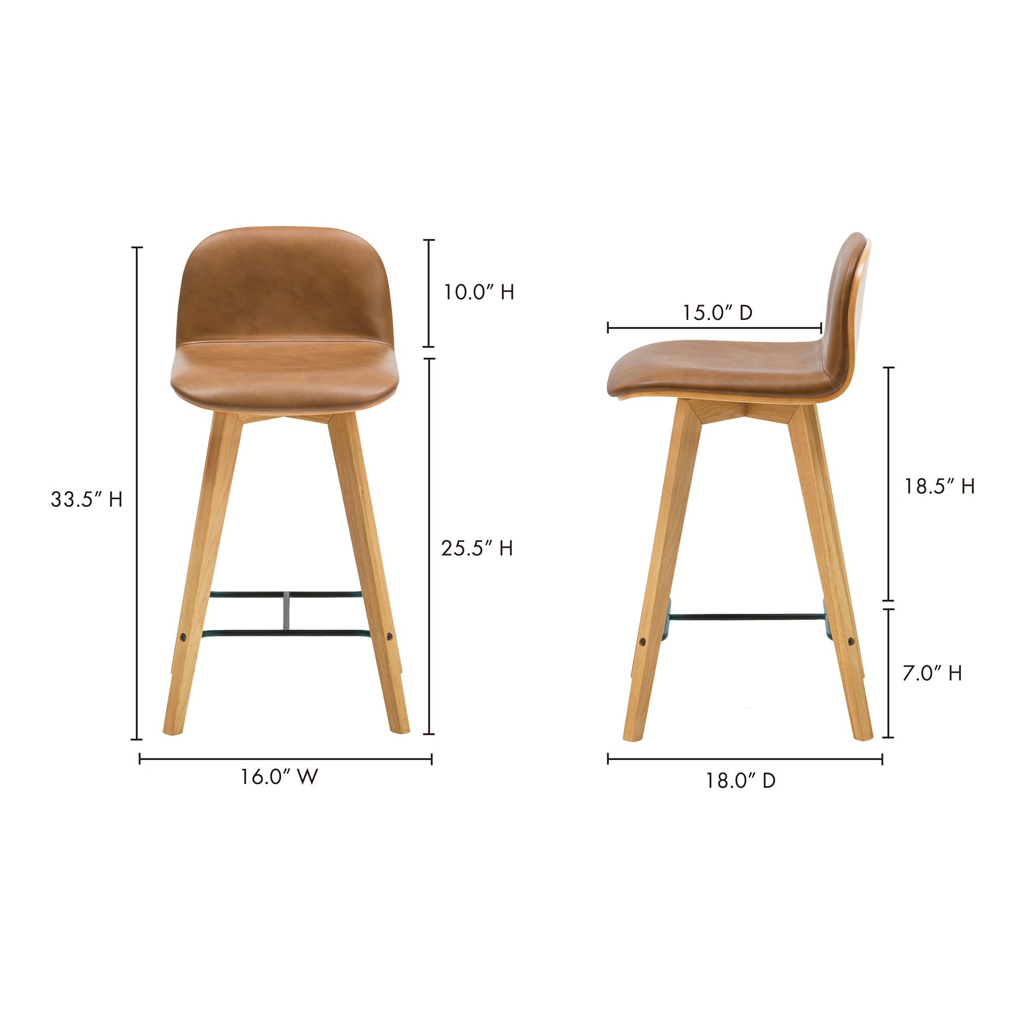 Napoli Leather Counter Stool Stool Moe's    Four Hands, Mid Century Modern Furniture, Old Bones Furniture Company, Old Bones Co, Modern Mid Century, Designer Furniture, Furniture Sale, Warehouse Furniture Sale, Napoli Leather Counter Stool Sale, https://www.oldbonesco.com/