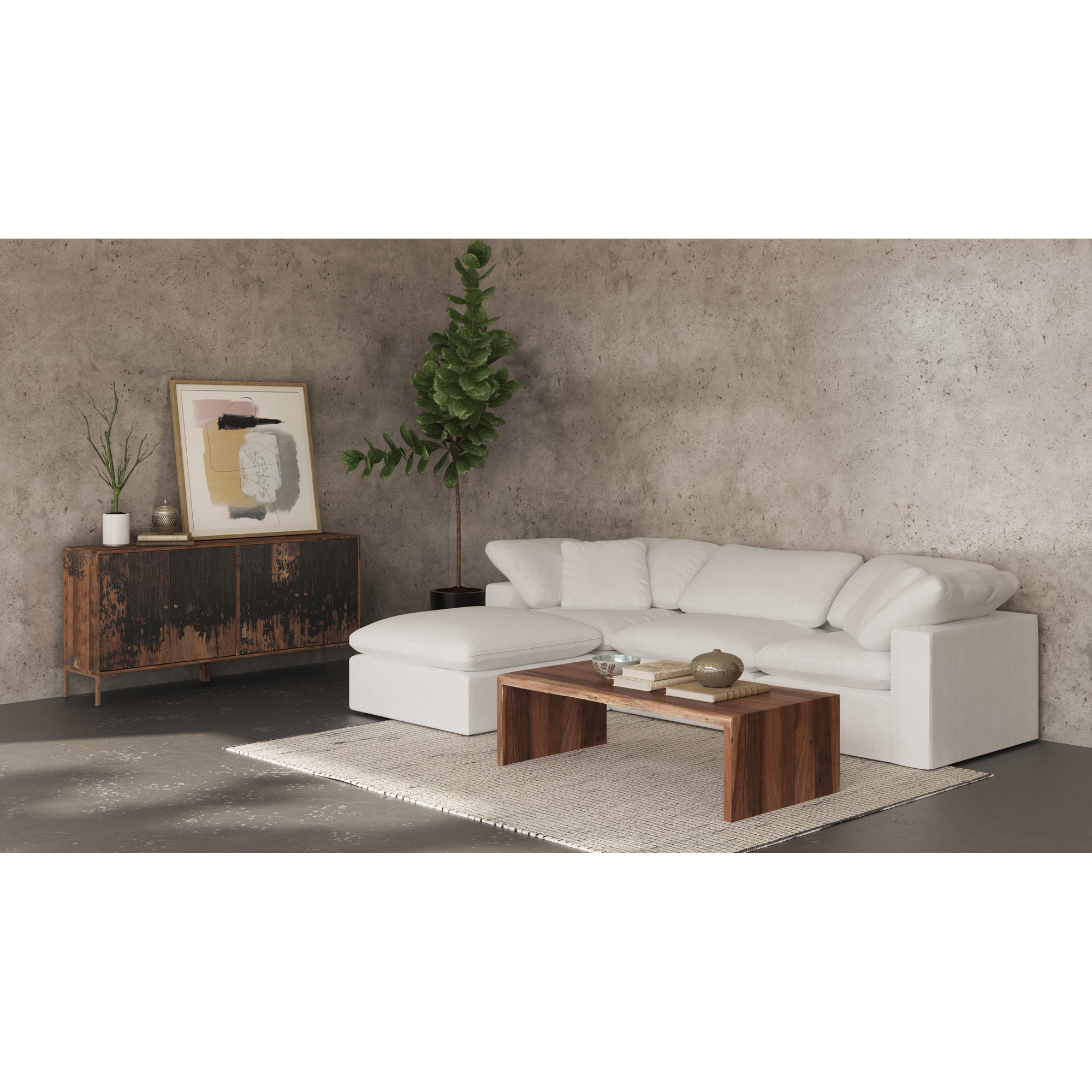 Terra Condo Ottoman Livesmart Fabric Sectional Moe's    Four Hands, Mid Century Modern Furniture, Old Bones Furniture Company, Old Bones Co, Modern Mid Century, Designer Furniture, Furniture Sale, Warehouse Furniture Sale, Terra Condo Ottoman Livesmart Fabric Sale, https://www.oldbonesco.com/