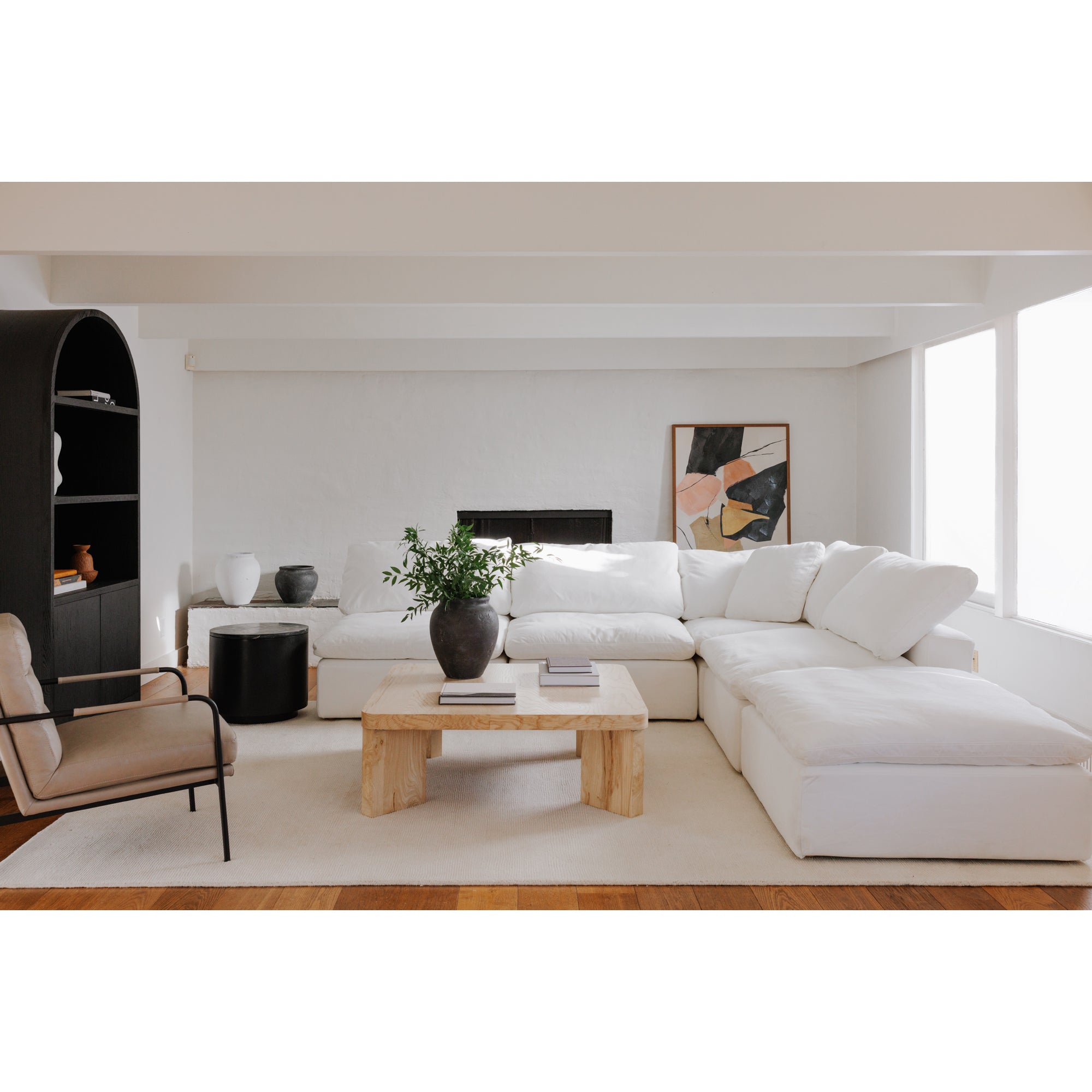 Terra Condo Ottoman Livesmart Fabric Sectional Moe's    Four Hands, Mid Century Modern Furniture, Old Bones Furniture Company, Old Bones Co, Modern Mid Century, Designer Furniture, Furniture Sale, Warehouse Furniture Sale, Terra Condo Ottoman Livesmart Fabric Sale, https://www.oldbonesco.com/