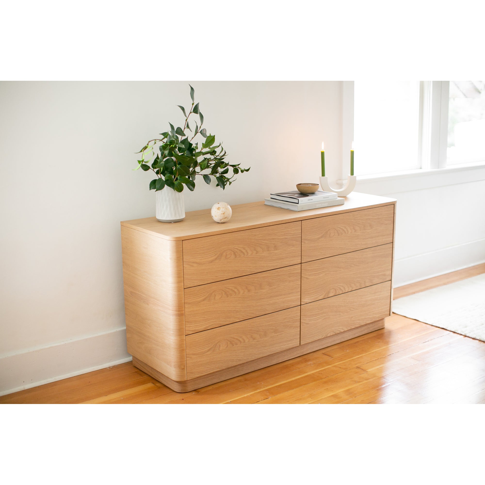 Round Off Dresser - Walnut Round Off Dresser - Walnut