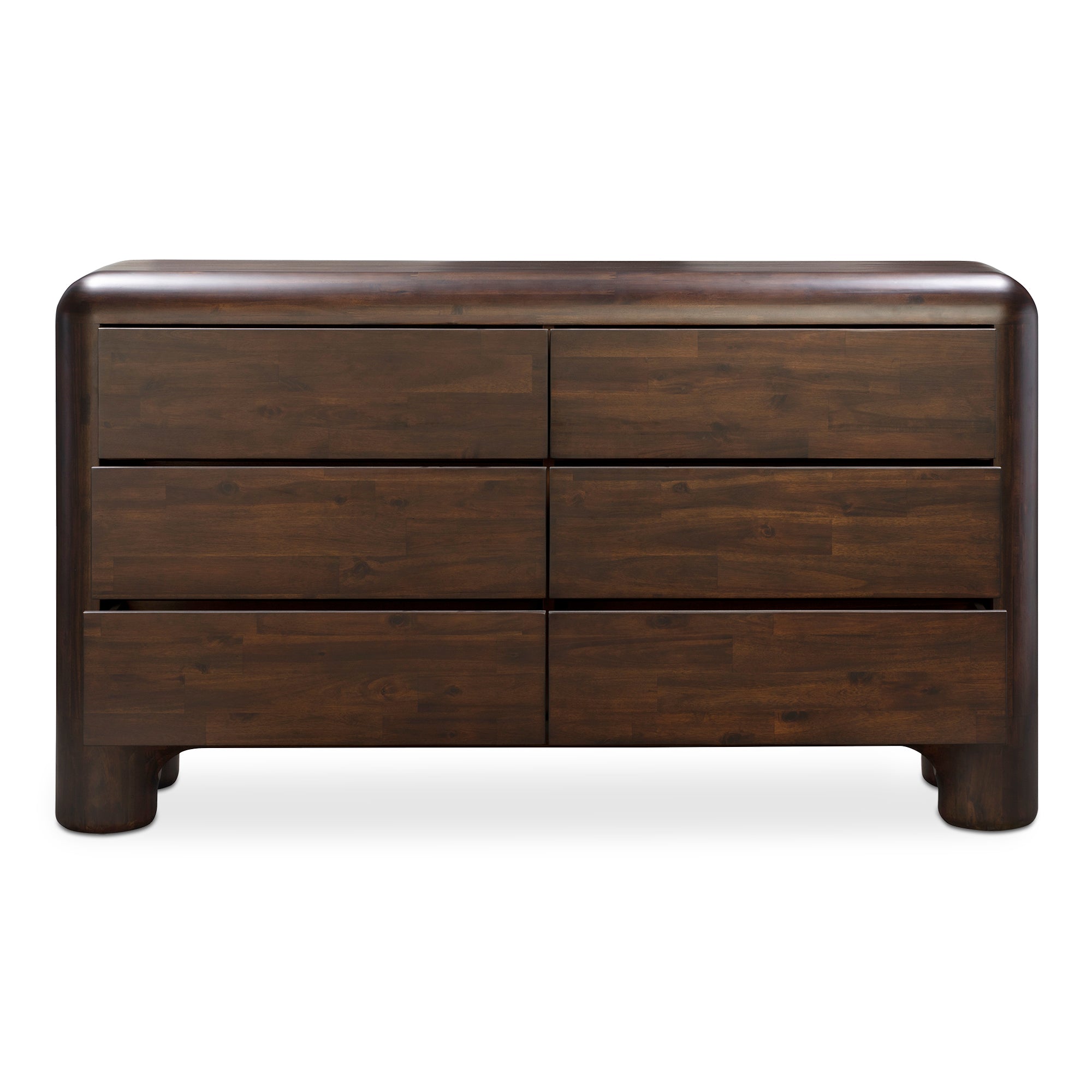 Rowan 6 Dark Brown Drawer Dresser Rowan 6 Dark Brown Drawer Dresser