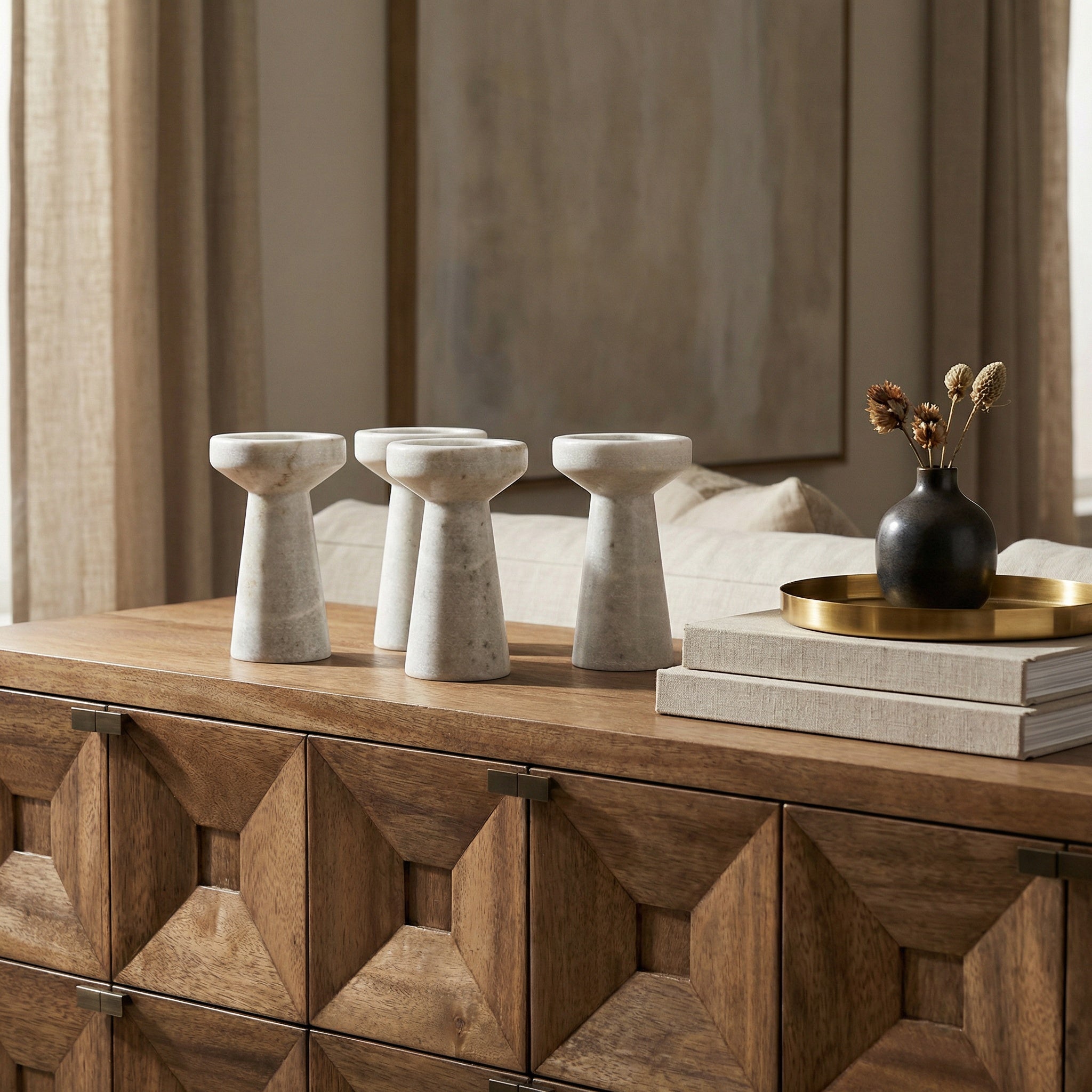 Aleka Decorative Candle Holder - Set of 4