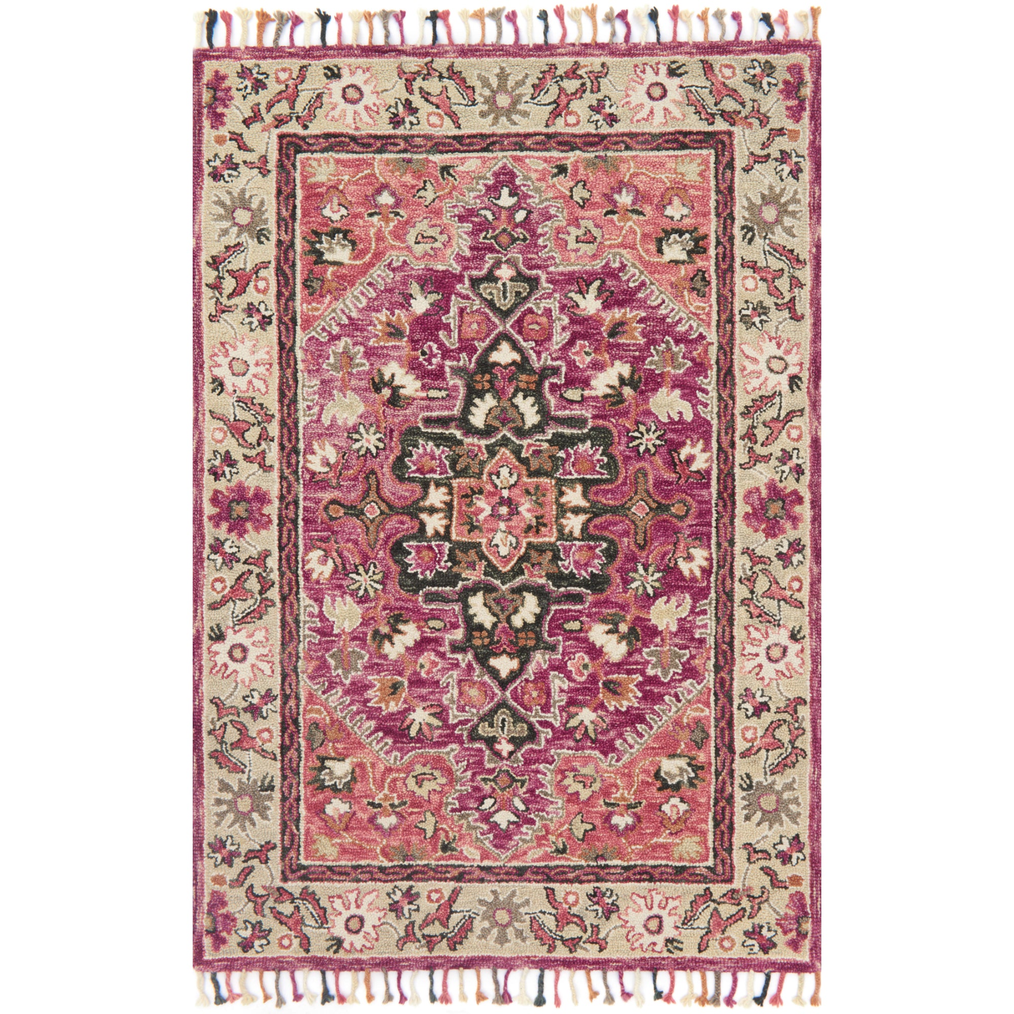 Loloi Zharah Raspberry/Taupe Rug