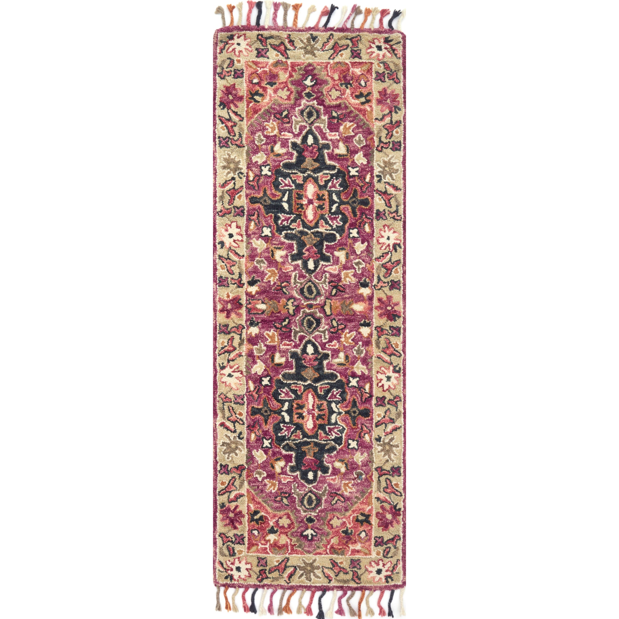 Loloi Zharah Raspberry/Taupe Rug