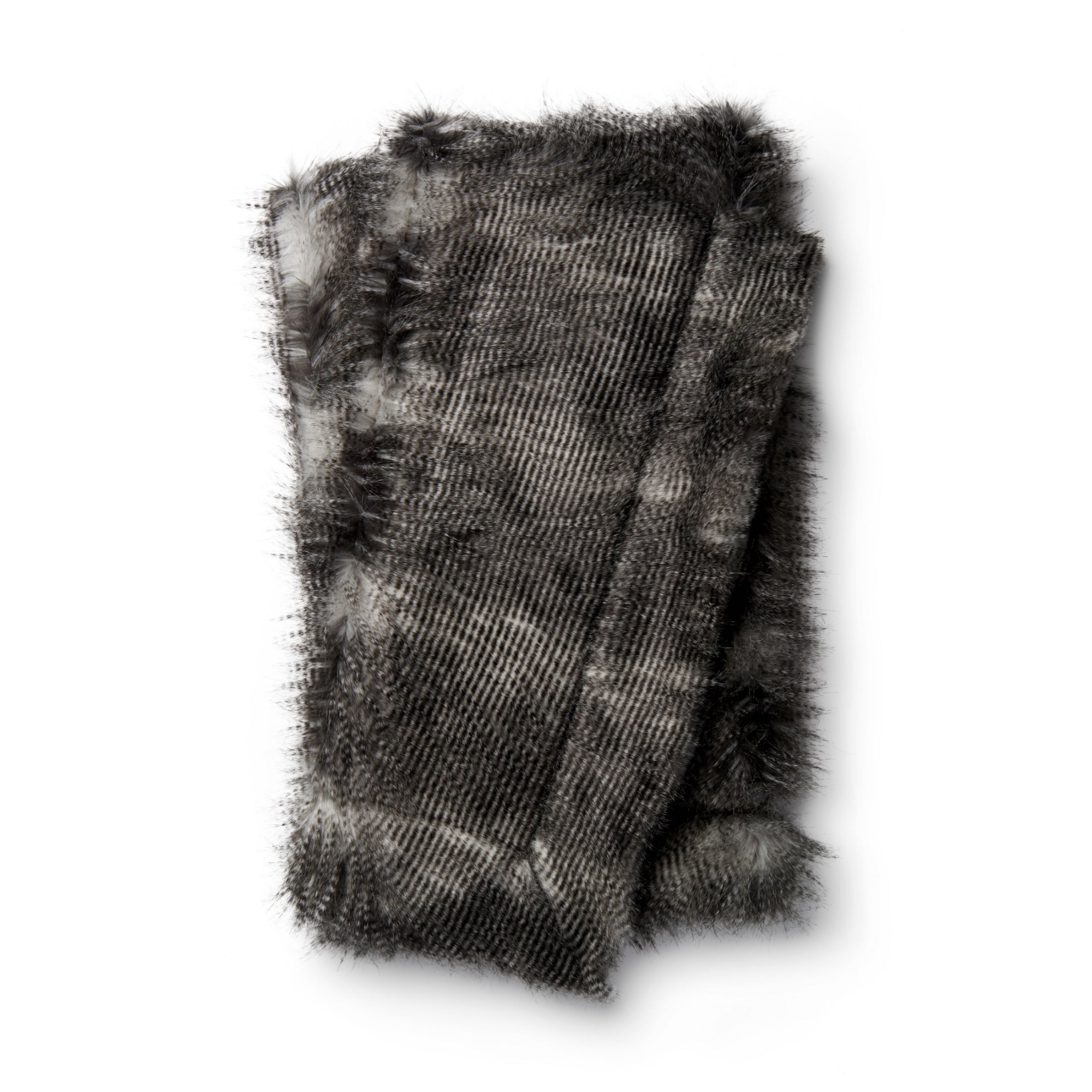 Loloi T0023 Black/Grey 4'-2" x 5' Throw