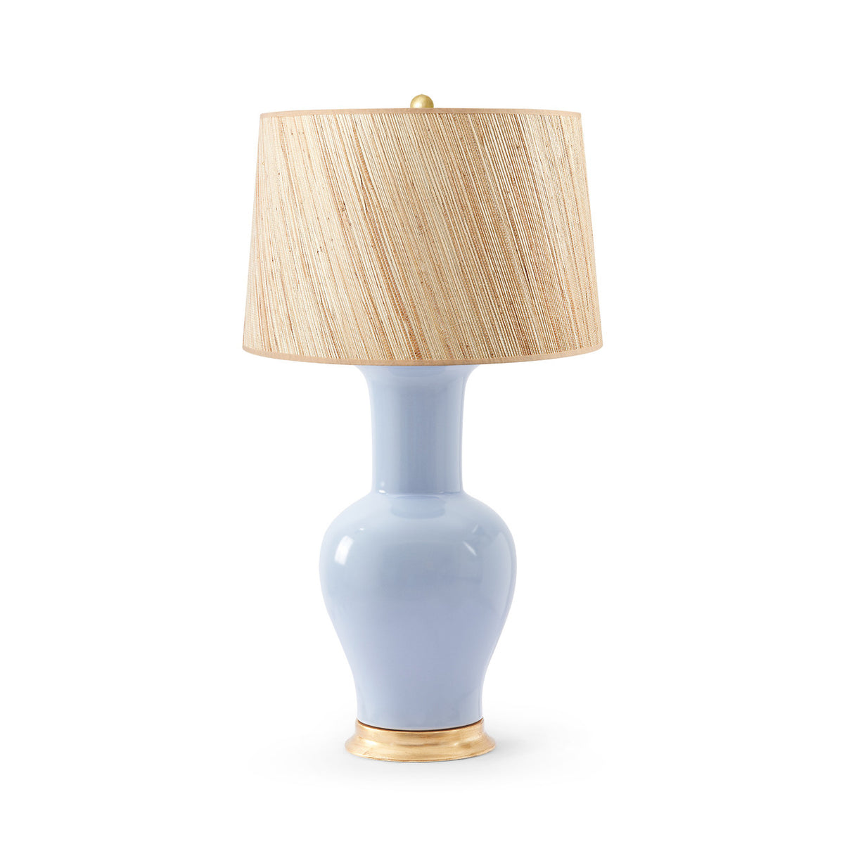 Acacia Lamp with Shade 17-inch Papyrus, with Gold