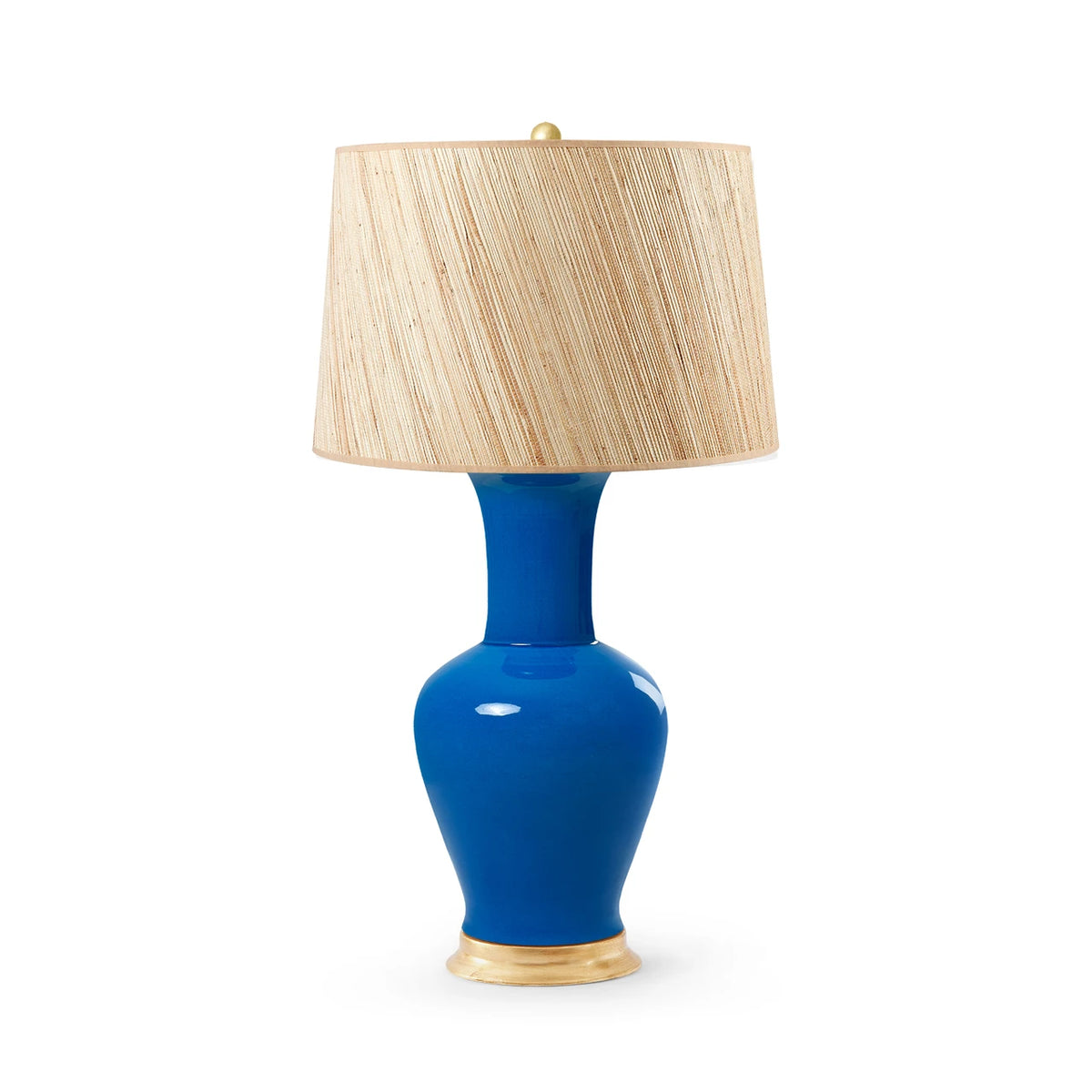 Acacia Lamp with Shade 17-inch Papyrus, with Gold
