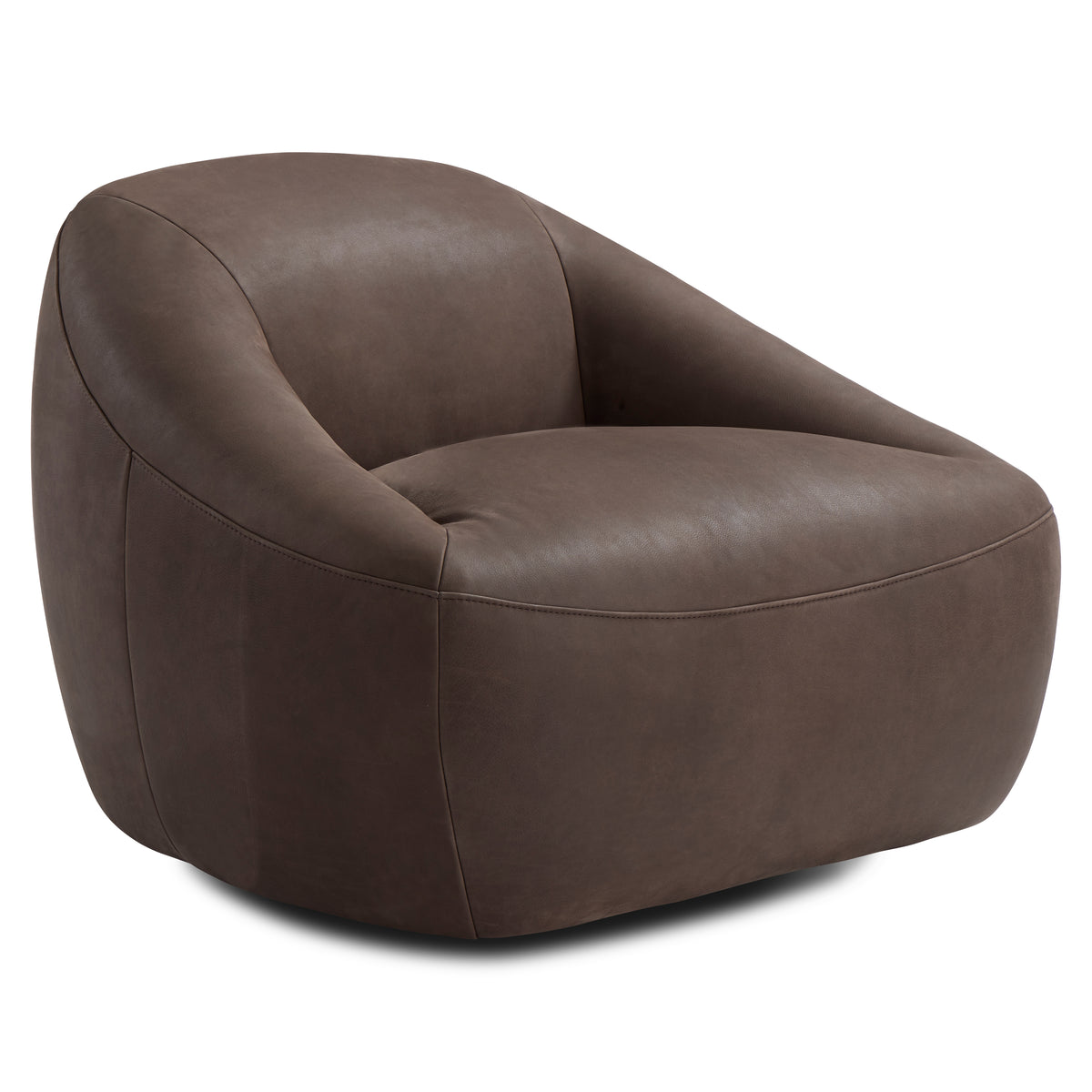 Quincy Leather Swivel Chair by Bernhardt