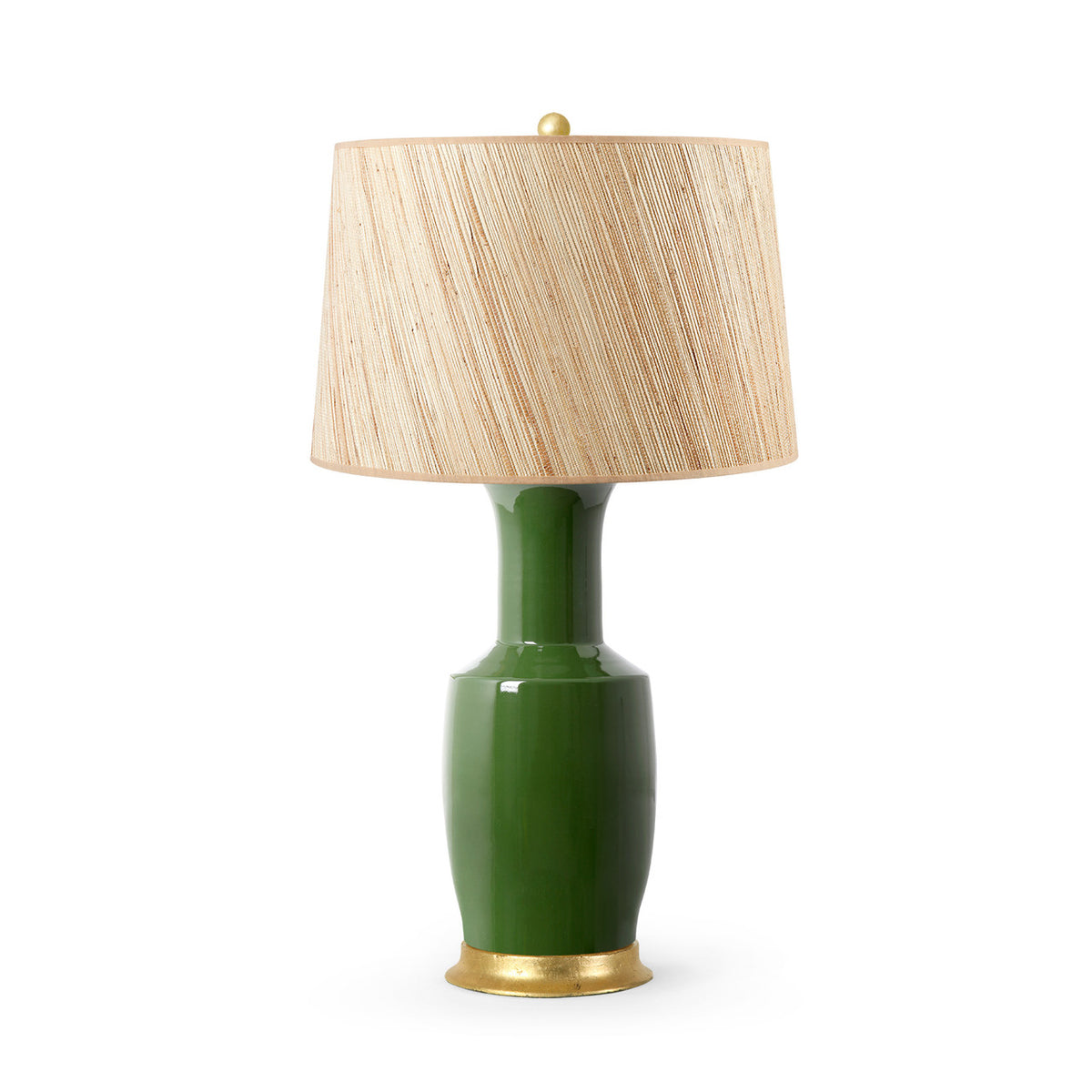 Alia Lamp with Shade 17-inch Papyrus, with Gold
