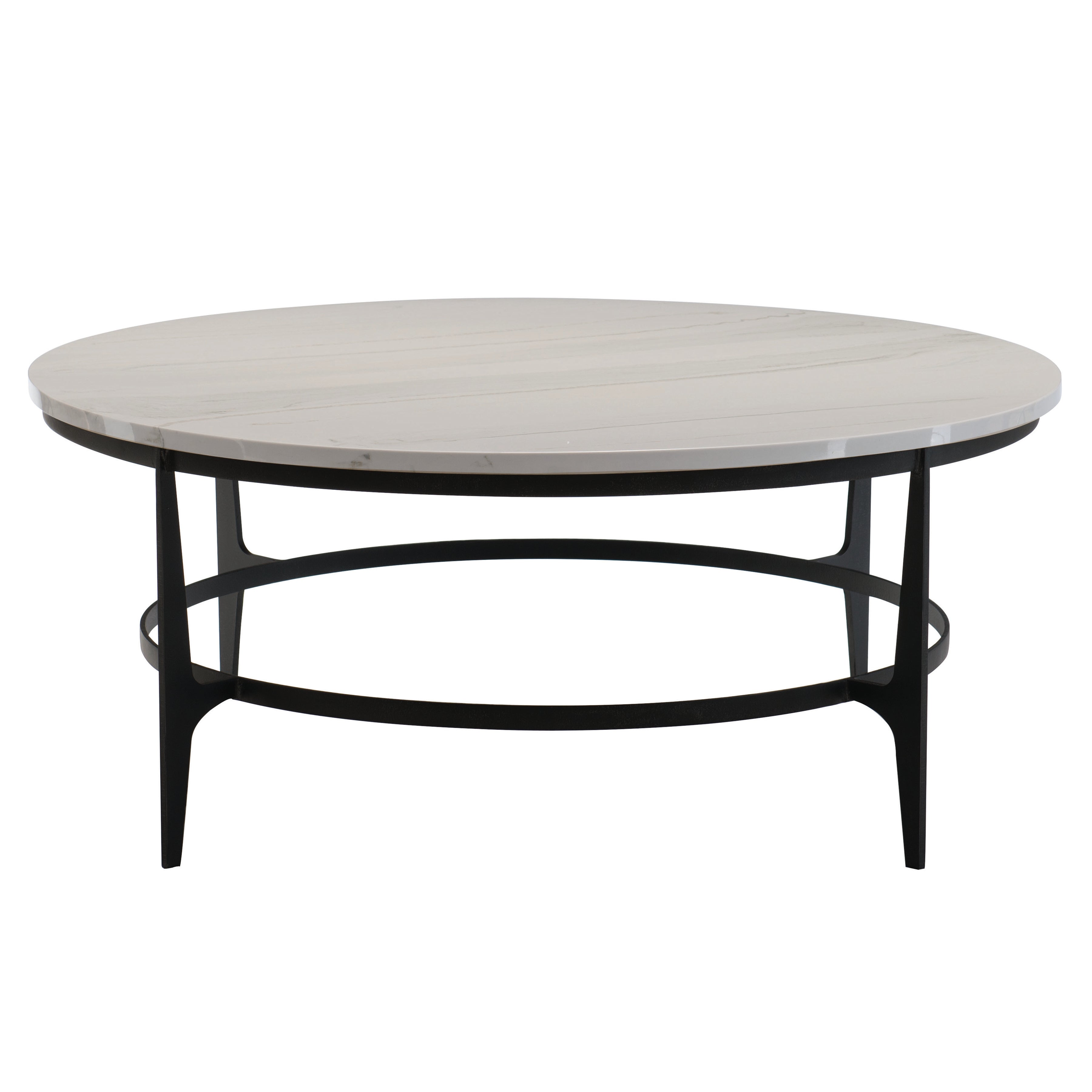 Avondale Round Metal Cocktail Table by Bernhardt