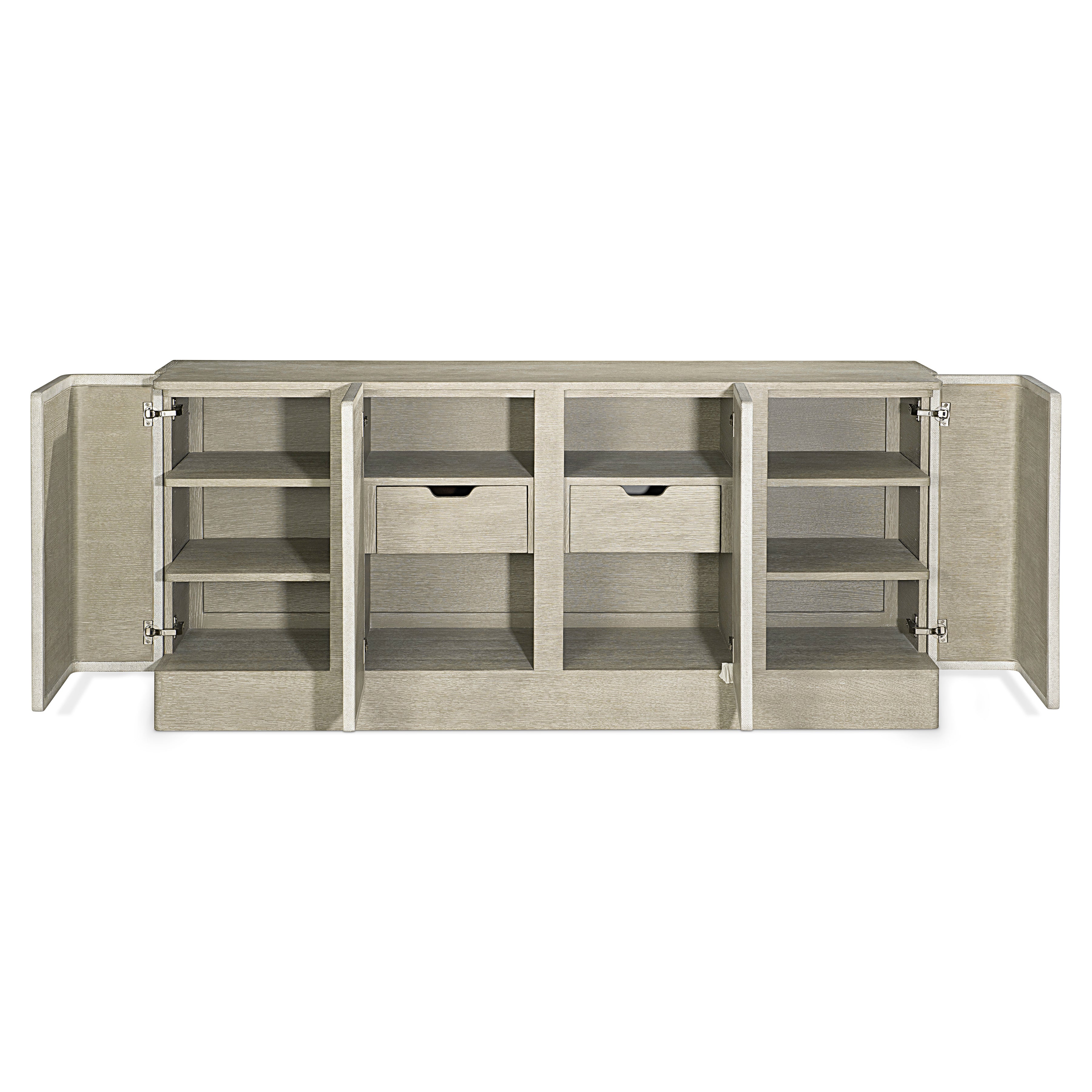 Arcadia Buffet with Raffla-wrapped doors by Bernhardt