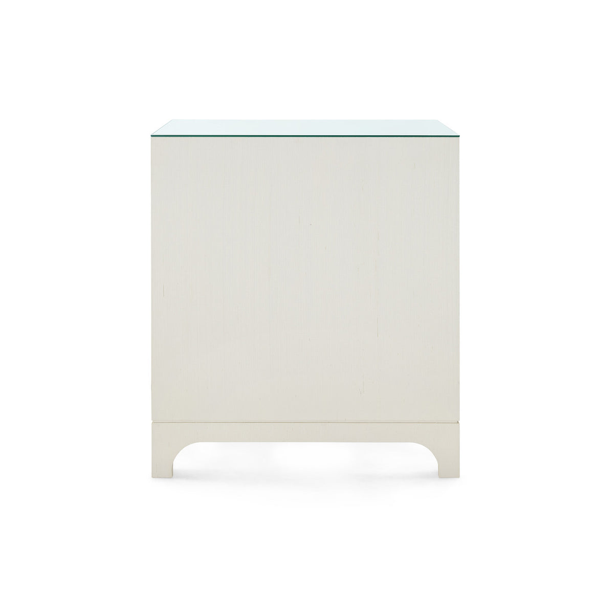 Barrett 3-Drawer Side Table with Glass Top