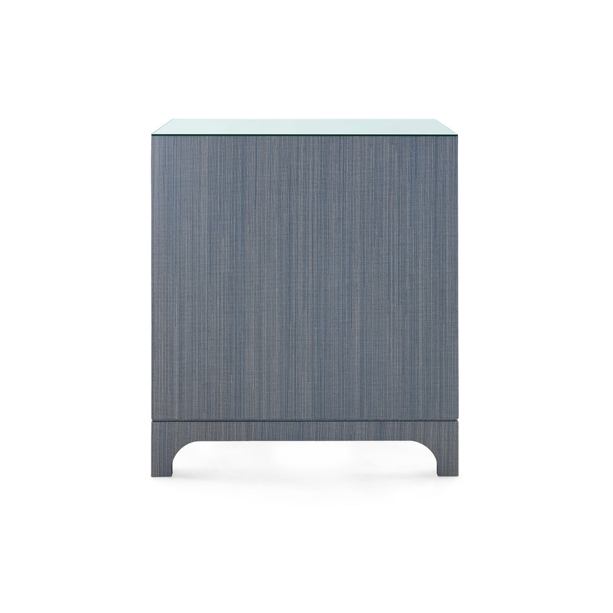 Barrett 3-Drawer Side Table with Glass Top
