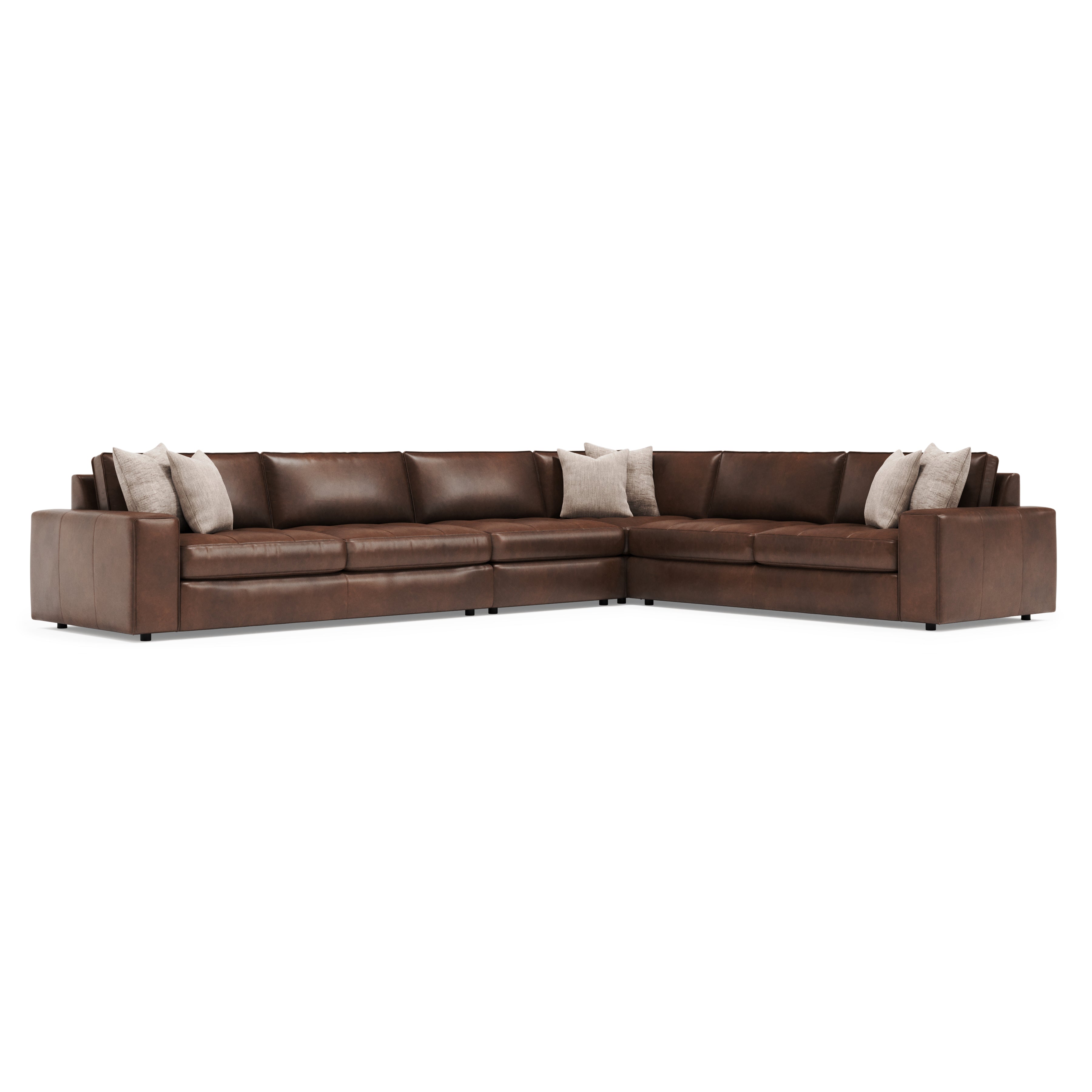 Nest 4-Piece Leather Sectional by Bernhardt