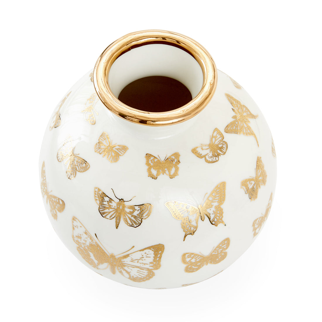 Botanist Round Butterfly Vase