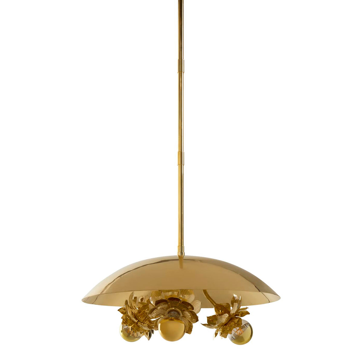 Brass Flower Pendant