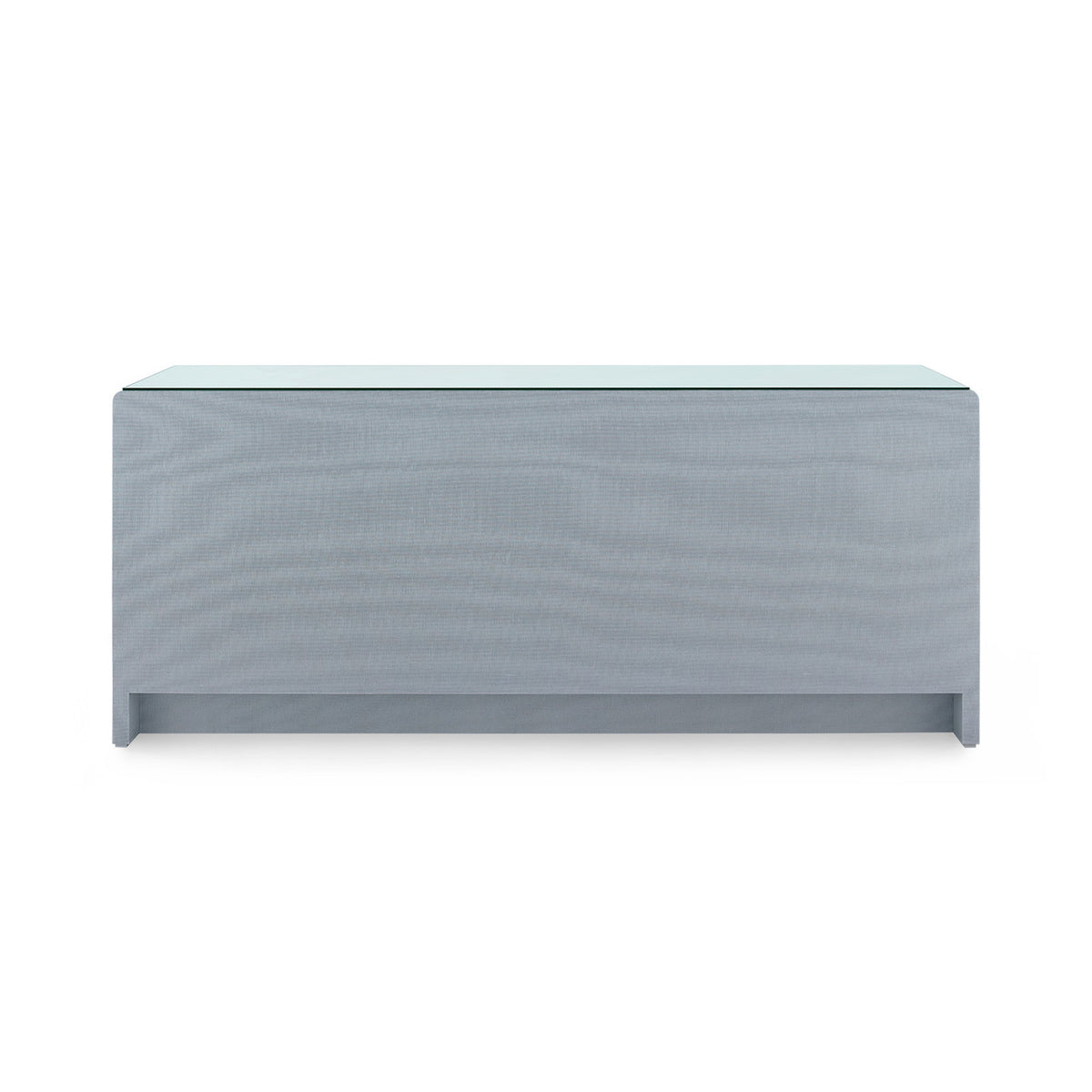 Bryant Linen Extra Wide Large 6-Drawer with Glass Top
