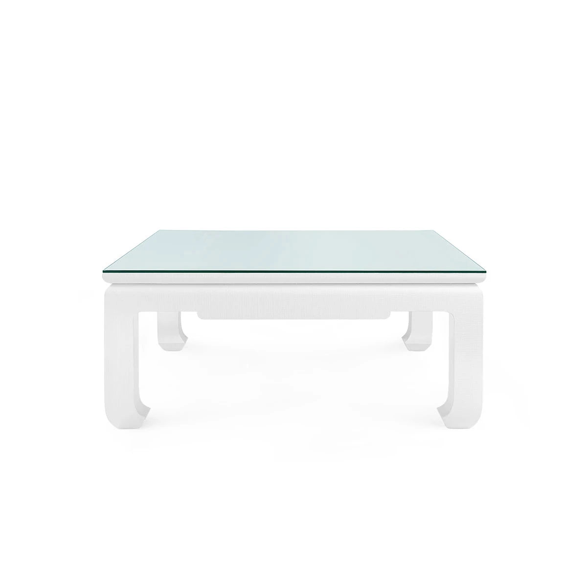 Bethany Large Square Coffee Table with Glass Top