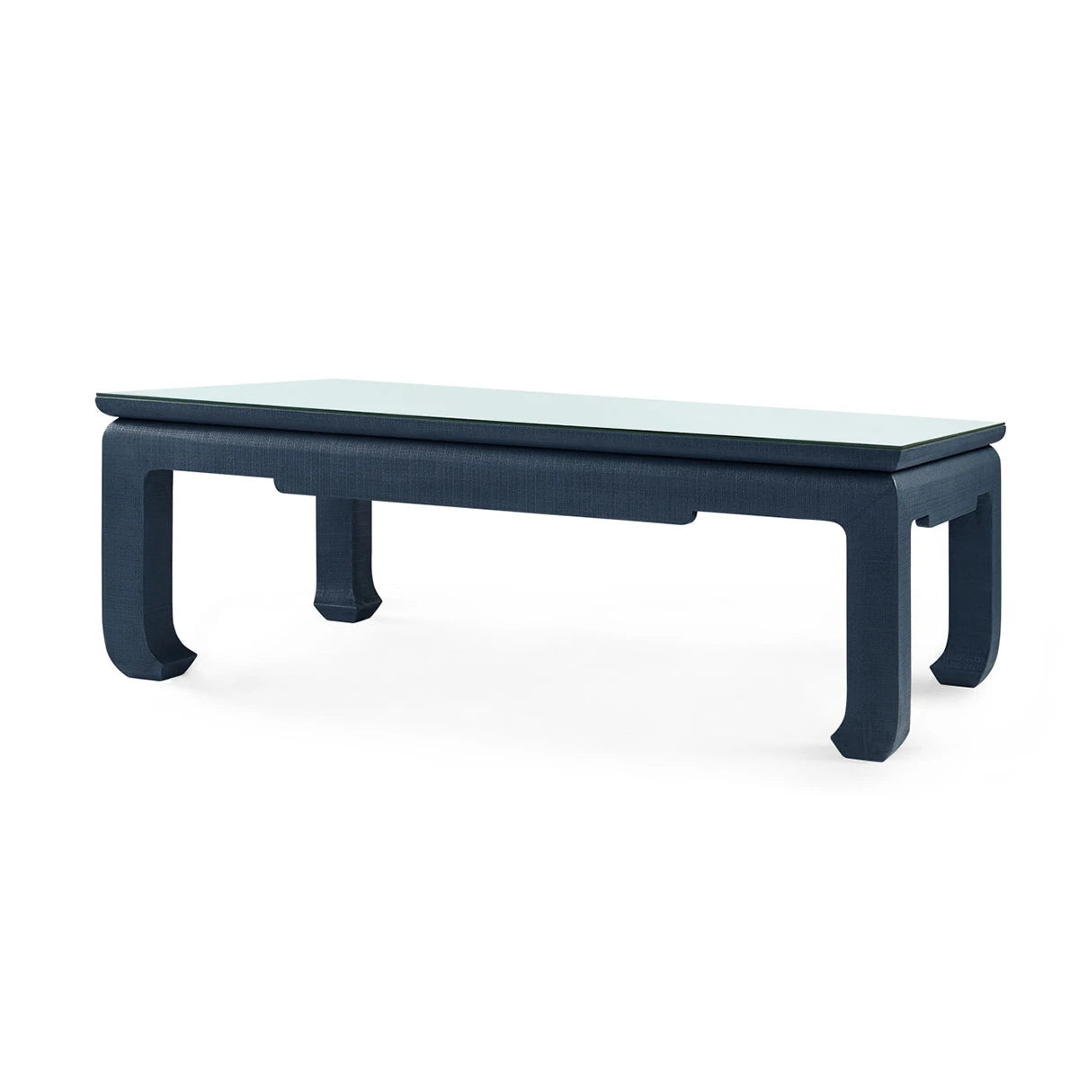 Bethany Large Rectangular Coffee Table with Glass Top