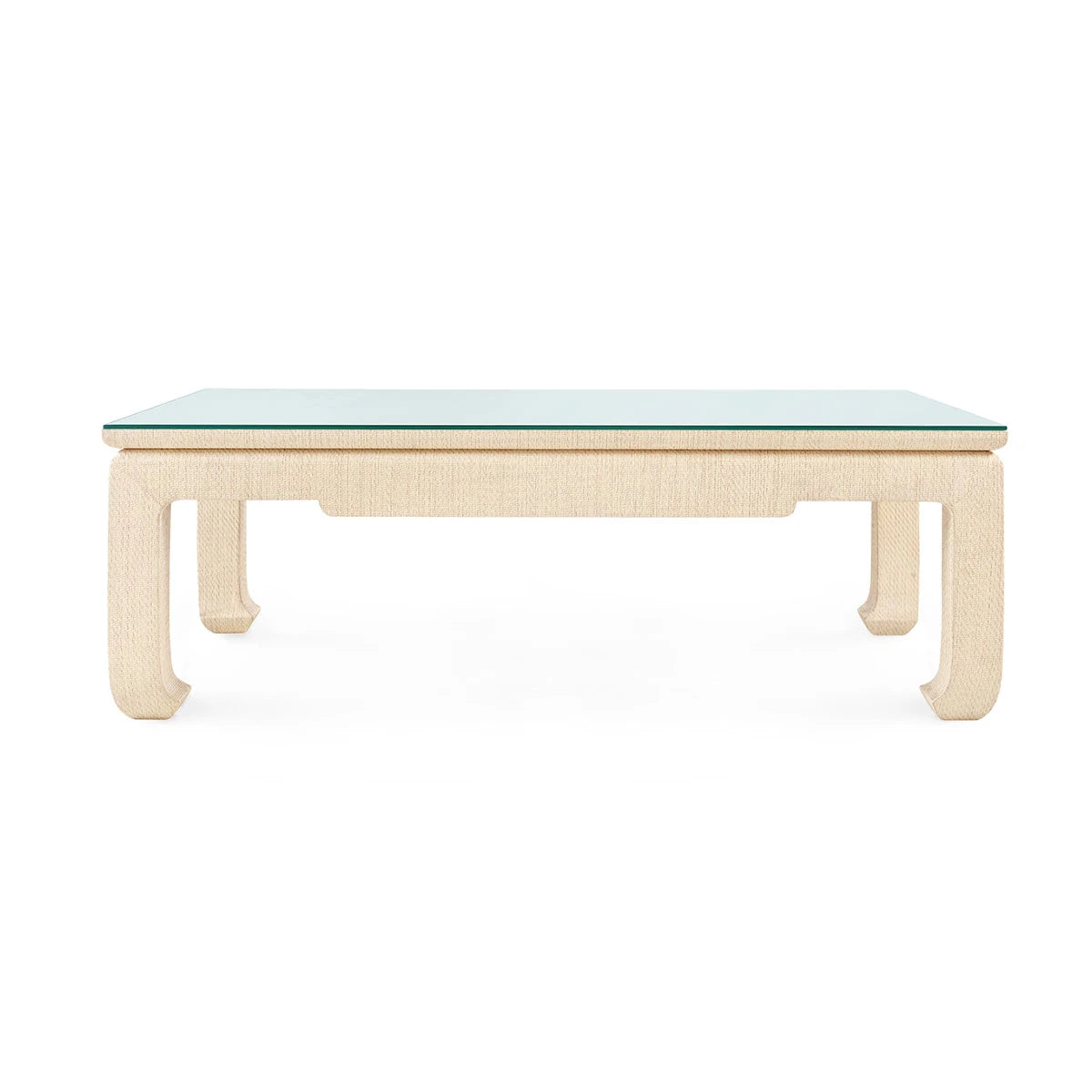 Bethany Large Rectangular Coffee Table with Glass Top