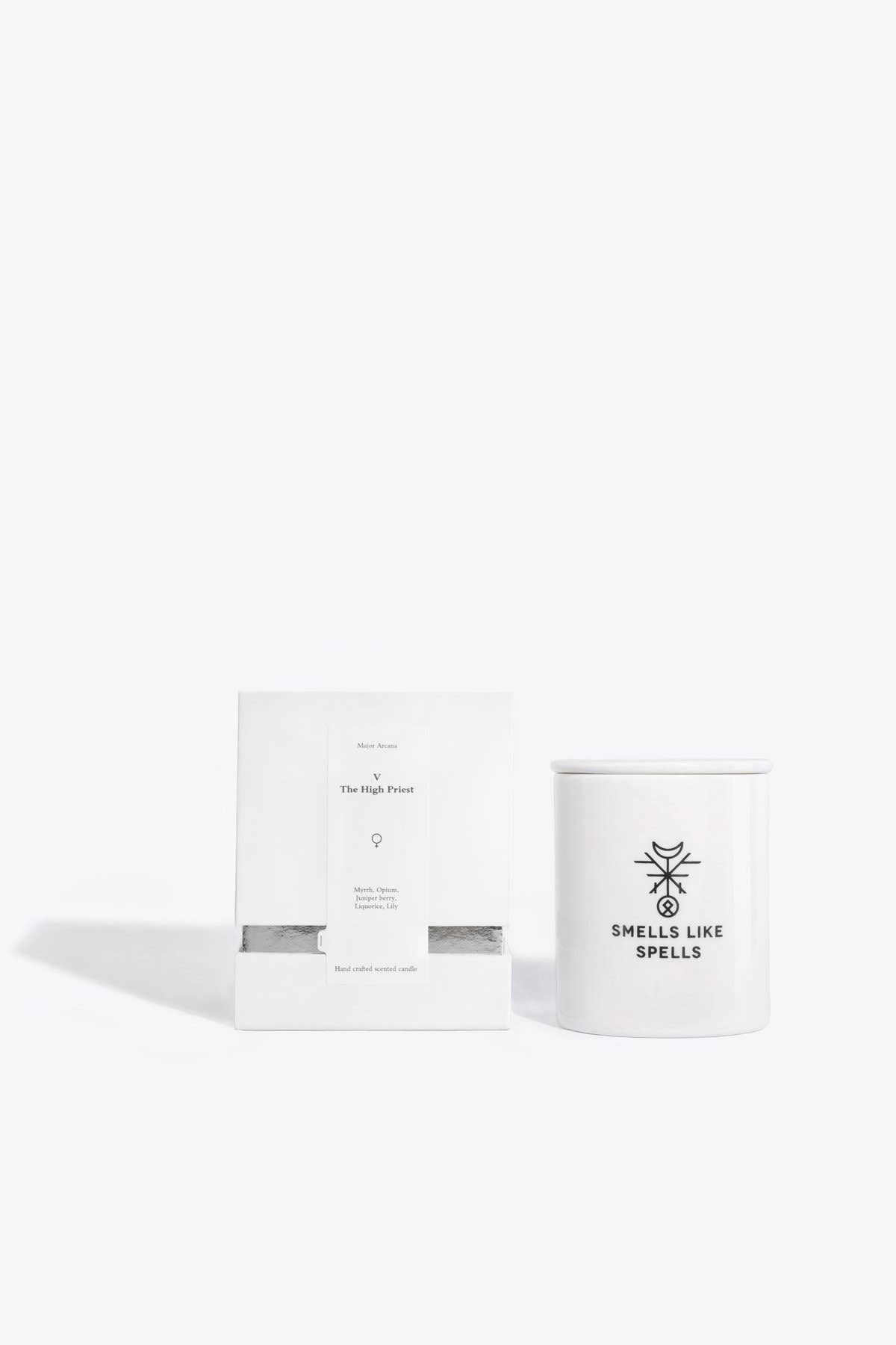 Major Arcana - The High Priest | Candle & handmade Porcelain