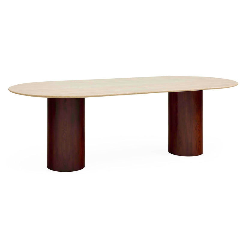 Travertine Capsule Dining Table