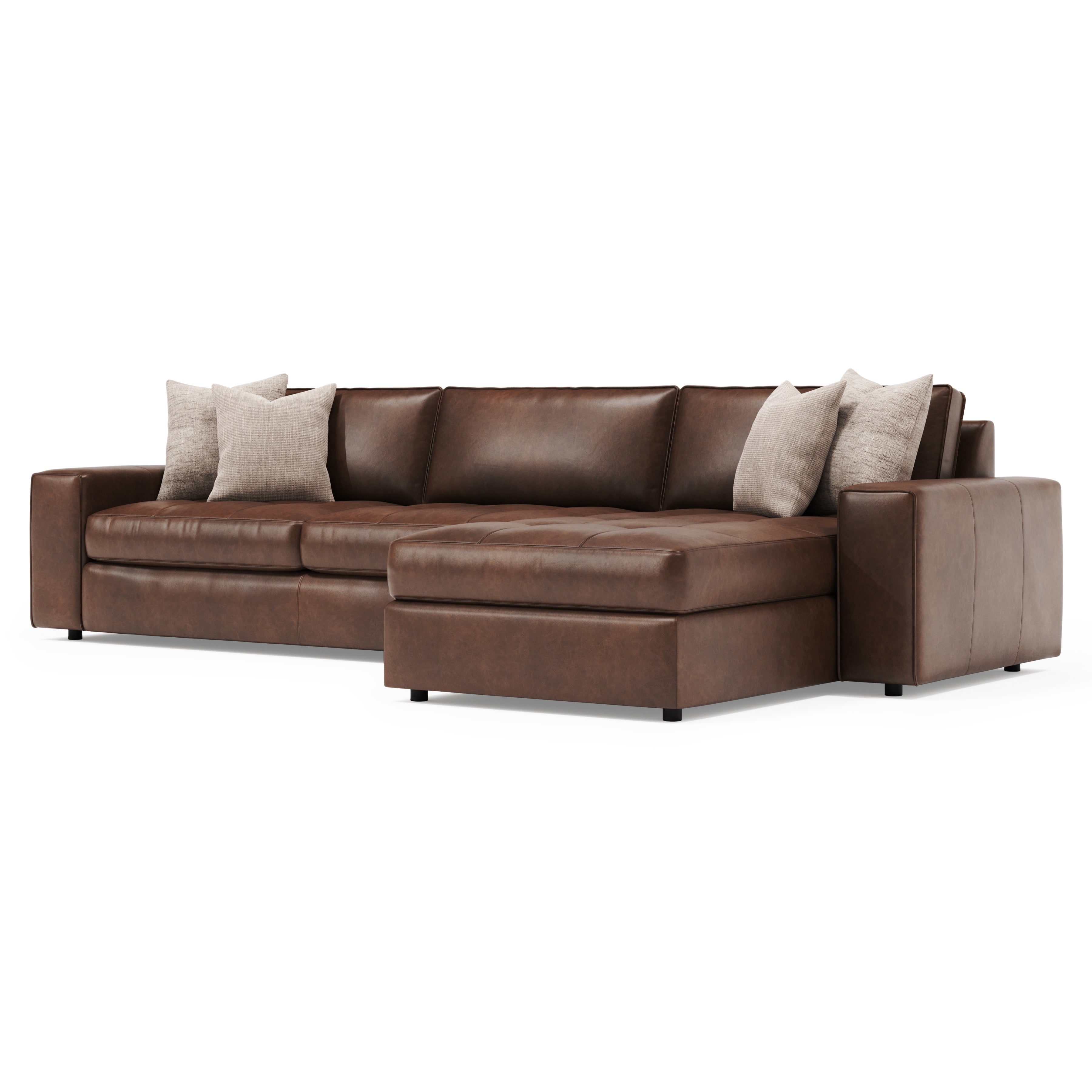 Nest 2-Piece Leather Sectional by Bernhardt
