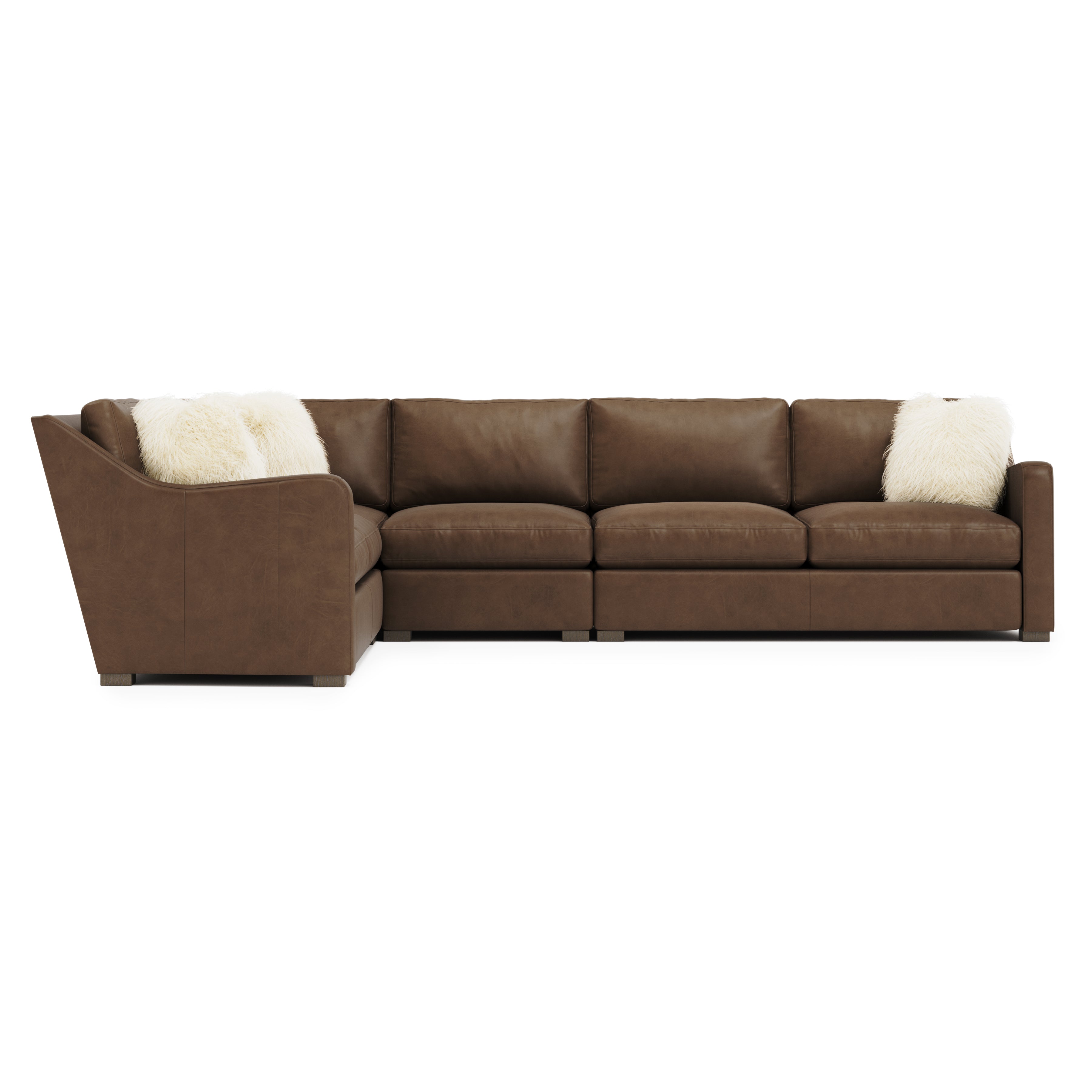 Ventura Leather 4-Piece Sectional by Bernhardt