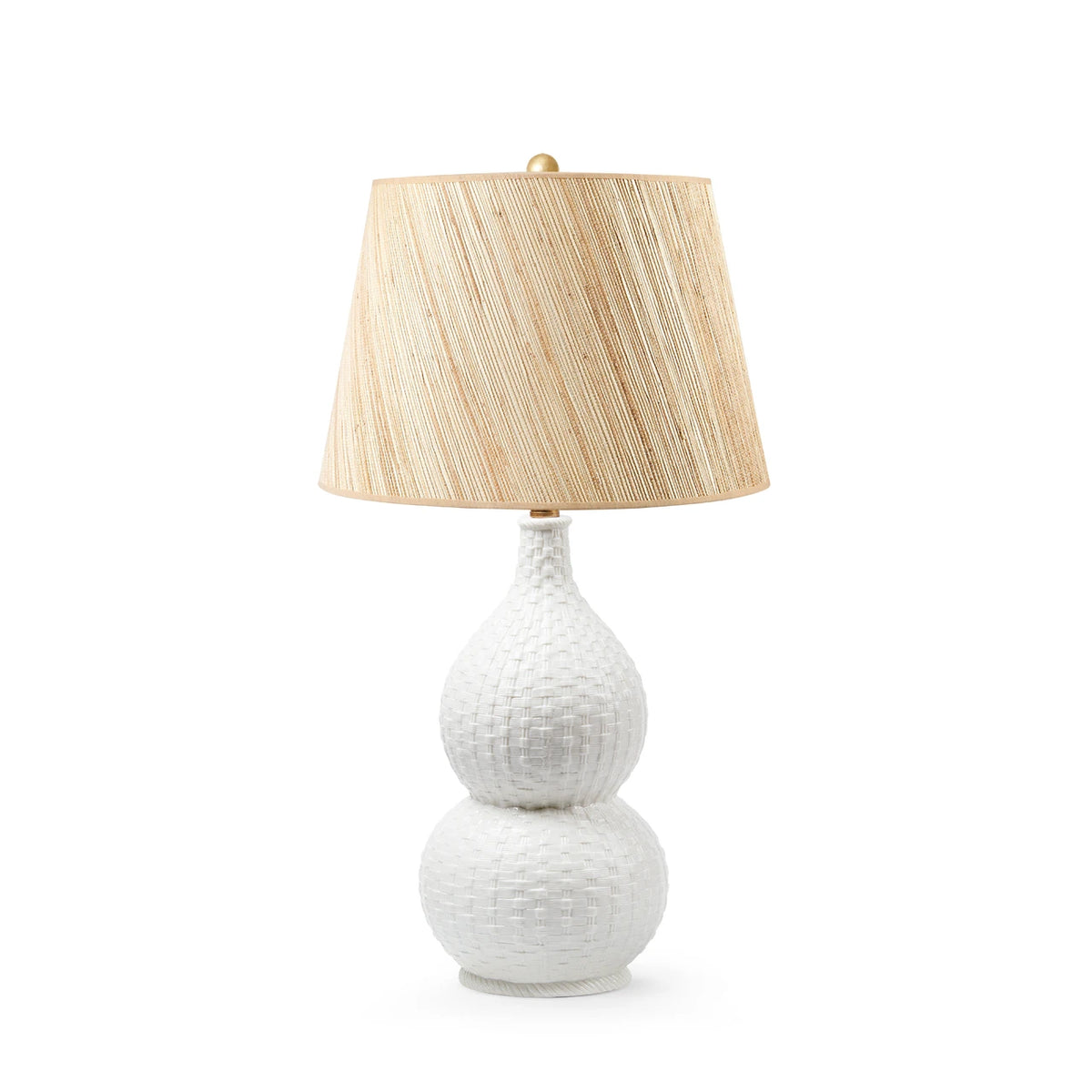 Charlotte Lamp with Shade 16-inch Papyrus - with Gold