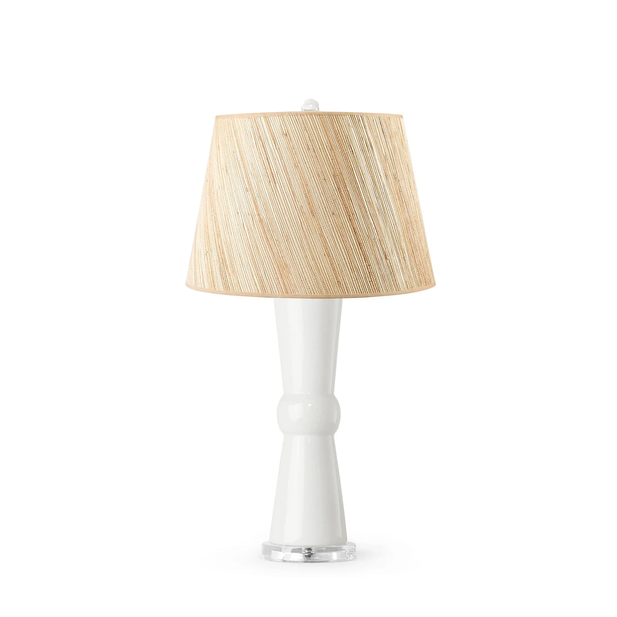 Clarissa Lamp with Shade 16-inch Papyrus - with Nickel