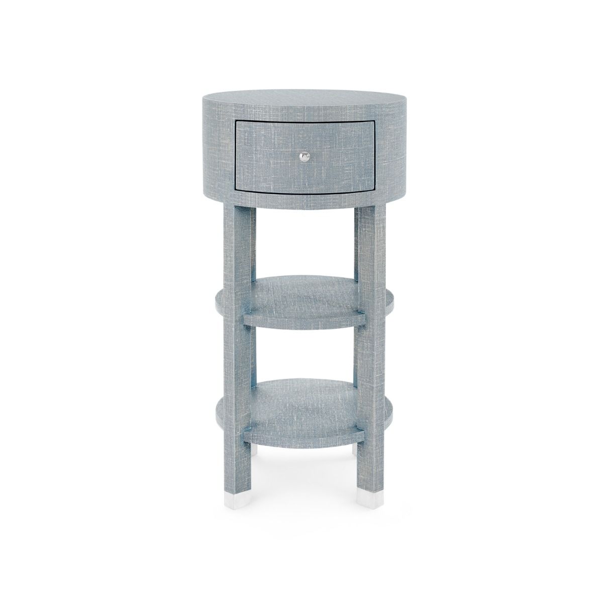 Claudette 1-Drawer Round Side Table Side & End Tables Villa & House Washed Winter Gray, Nickel , Black Friday Sale Villa & House Furniture Sale, Old Bones Co, Mid Century Furniture Sale, Four Hands Furniture, Black Friday Sale Claudette 1-Drawer Round Side Table,Gus Sale, Perigold Claudette 1-Drawer Round Side Table Side & End Tables Black Friday Sale , Perigold Sale Claudette 1-Drawer Round Side Table,Claudette 1-Drawer Round Side Table Lulu and Georgia, Burke Decor Sale Claudette 1-Drawer Round Side Table