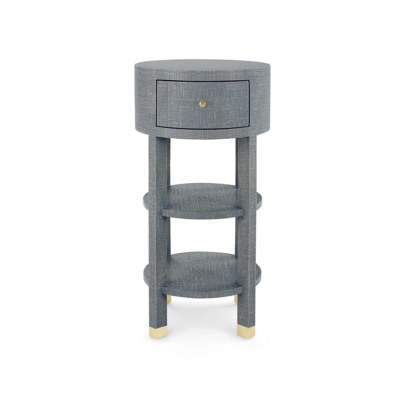 Claudette 1-Drawer Round Side Table Side & End Tables Villa & House Washed Winter Gray, Brass , Black Friday Sale Villa & House Furniture Sale, Old Bones Co, Mid Century Furniture Sale, Four Hands Furniture, Black Friday Sale Claudette 1-Drawer Round Side Table,Gus Sale, Perigold Claudette 1-Drawer Round Side Table Side & End Tables Black Friday Sale , Perigold Sale Claudette 1-Drawer Round Side Table,Claudette 1-Drawer Round Side Table Lulu and Georgia, Burke Decor Sale Claudette 1-Drawer Round Side Table,