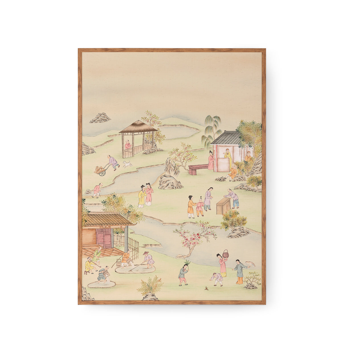 Coutts Garden Framed Silk Panel