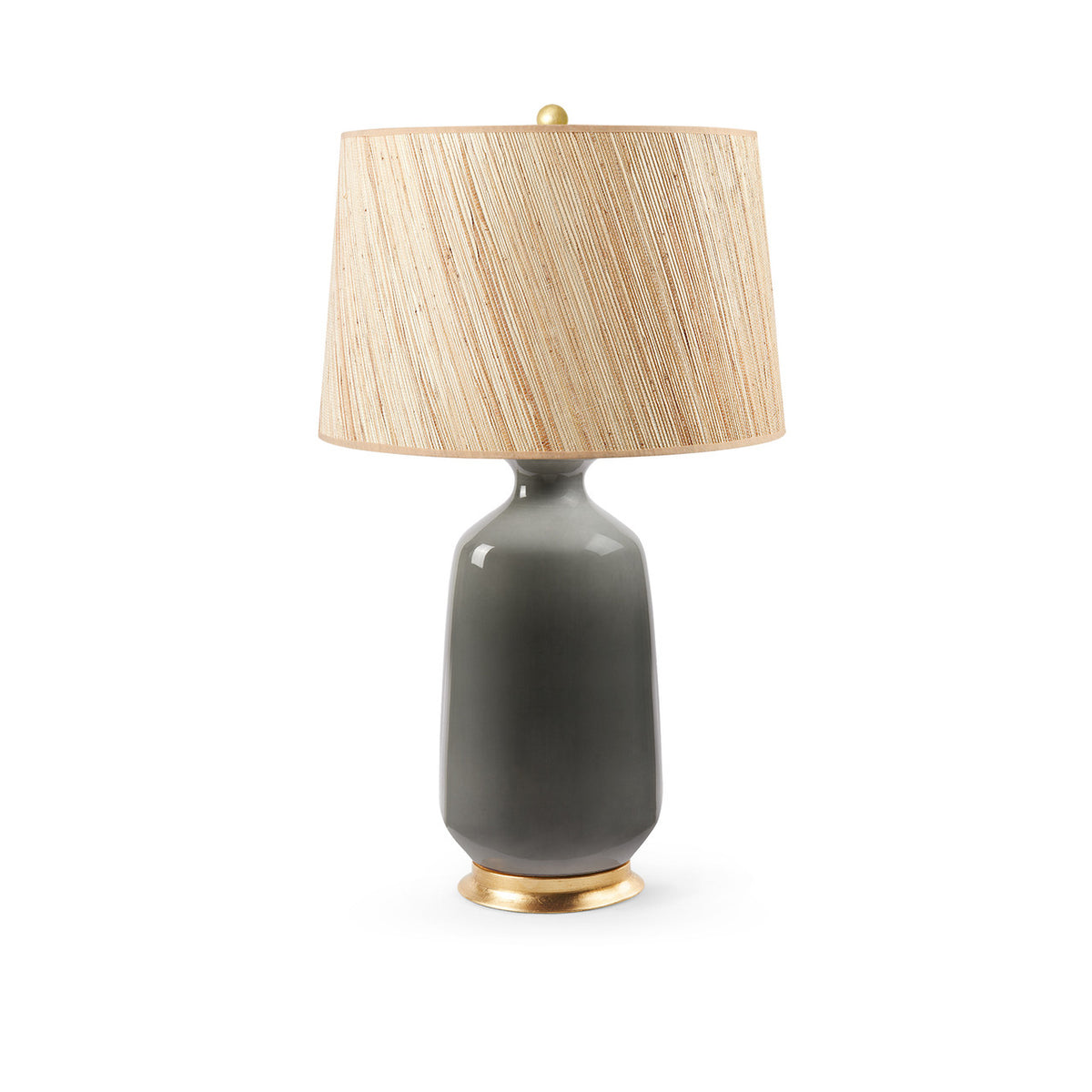Carolyn Lamp with Shade 17-inch Papyrus - with Gold