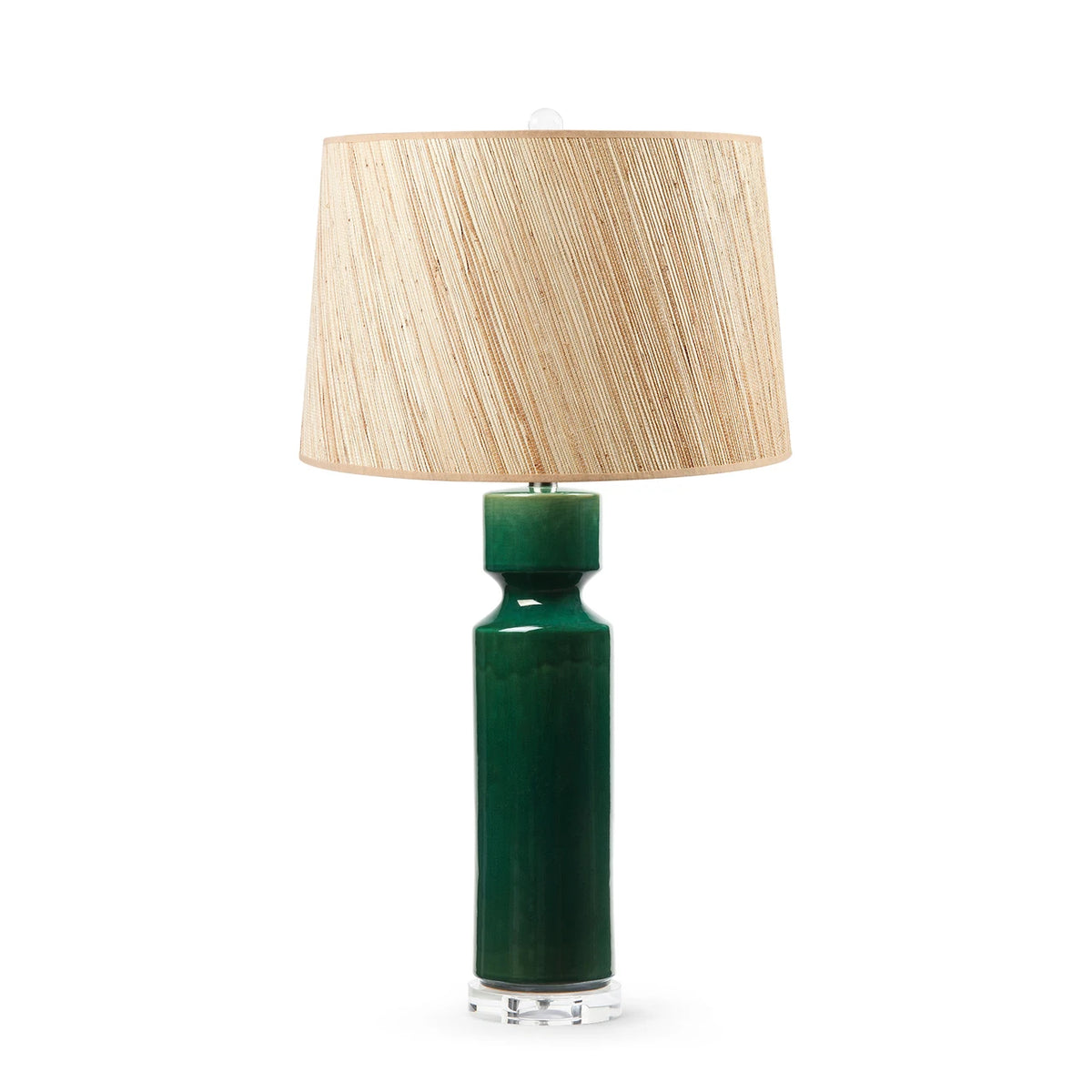Corinth Lamp with Shade 17-inch Papyrus - with Nickel