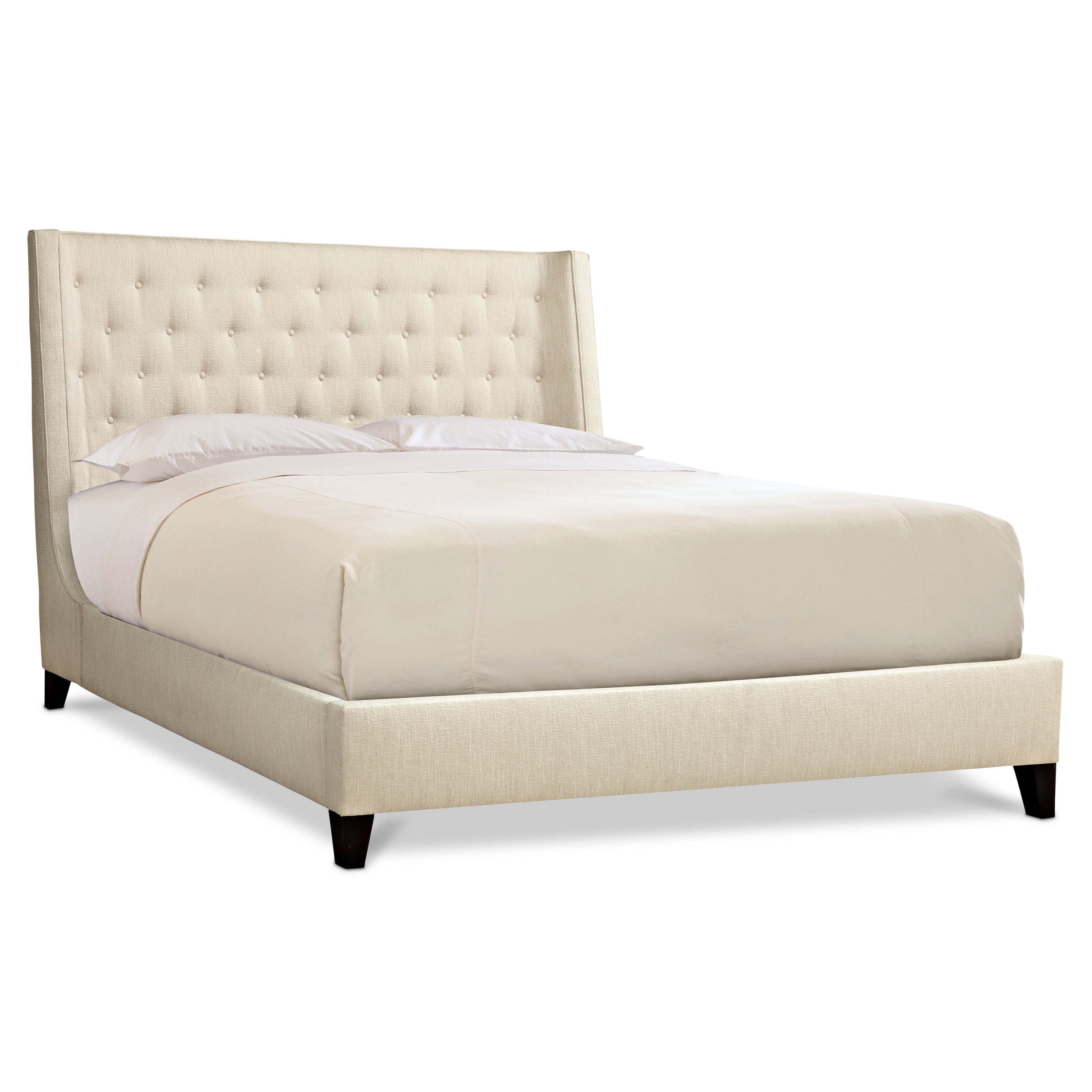 Maxime Shelter Bed with Button Panel Headboard by Bernhardt